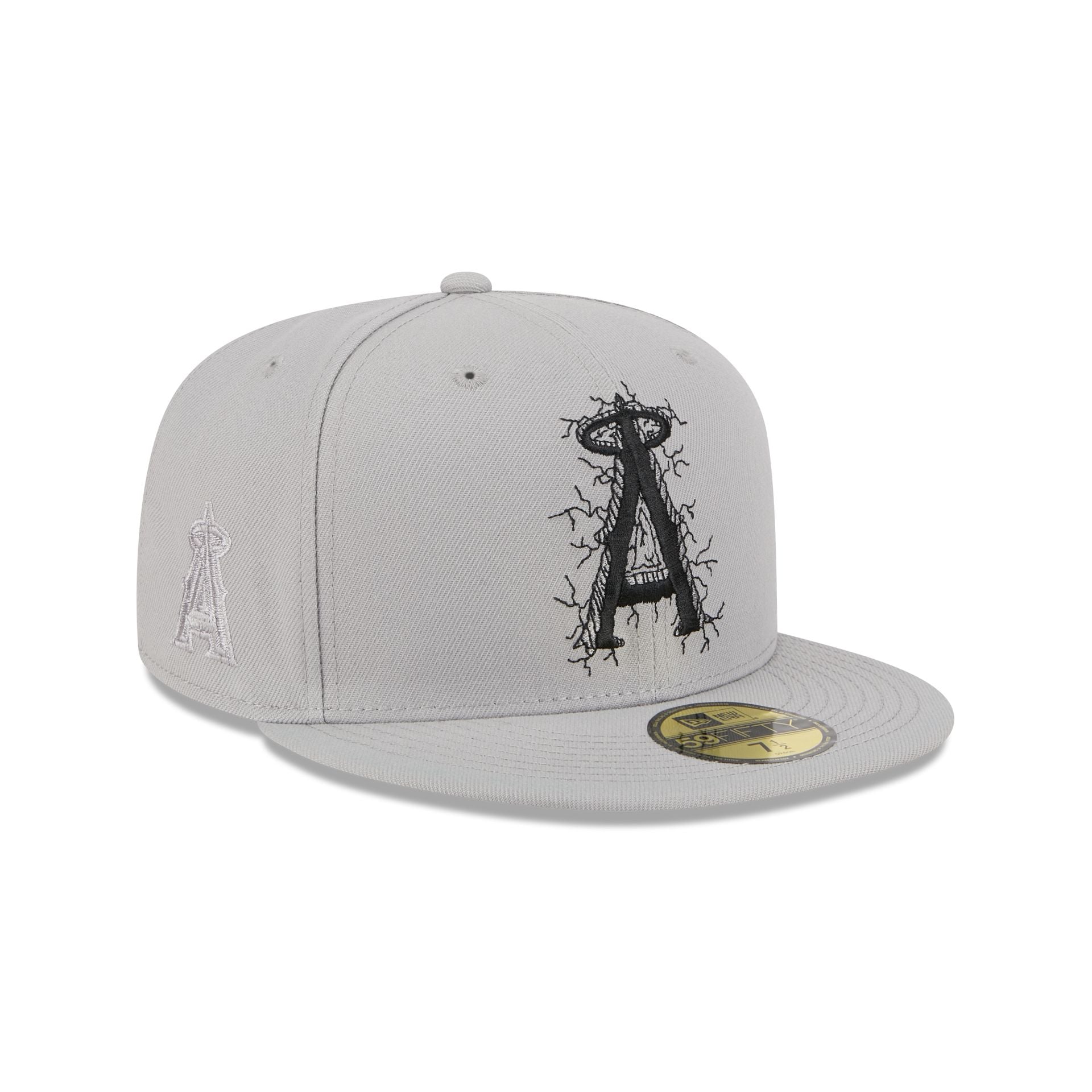 Los Angeles Angels Cracked Cement 59FIFTY Fitted Hat - Image 3