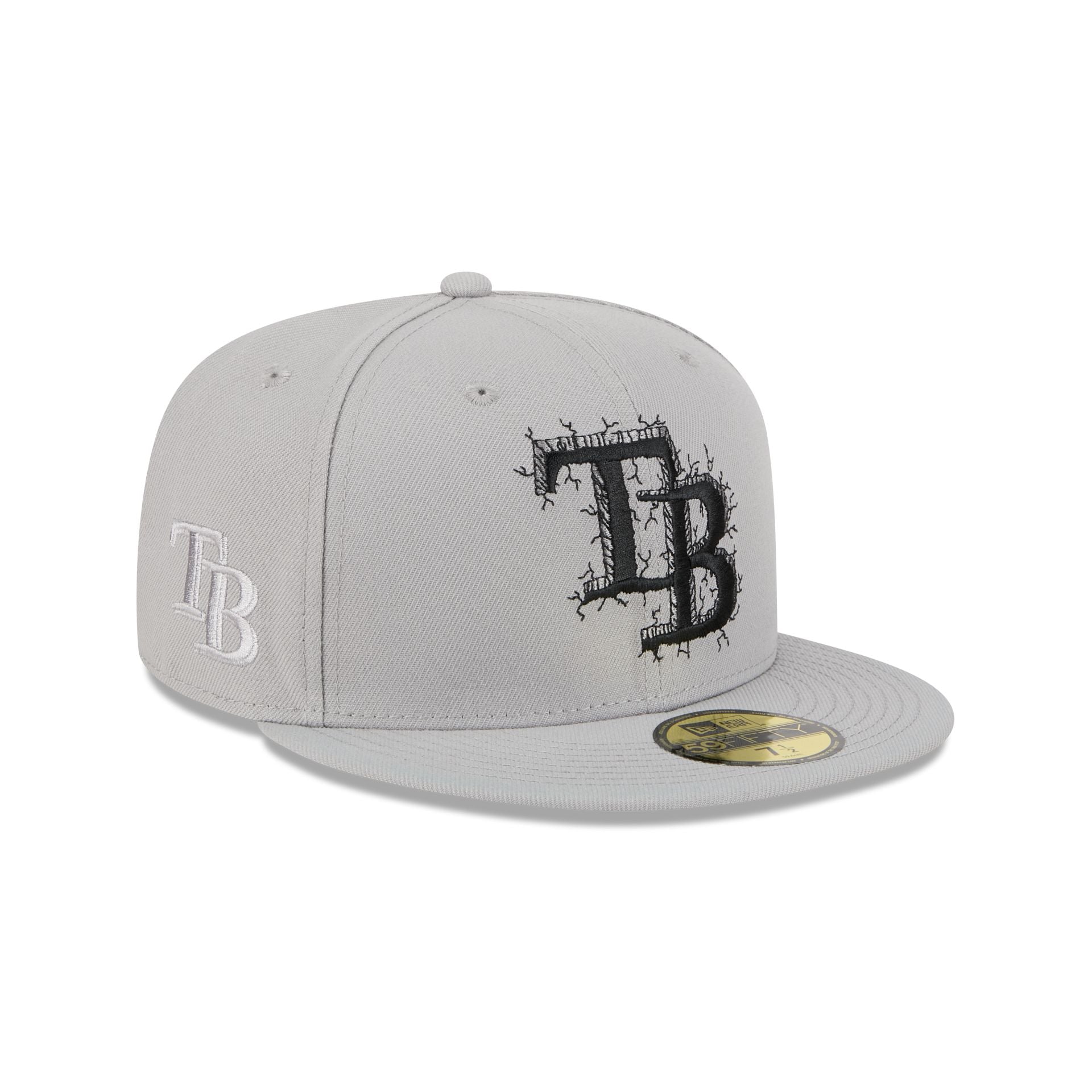 Tampa Bay Rays Cracked Cement 59FIFTY Fitted Hat - Image 3