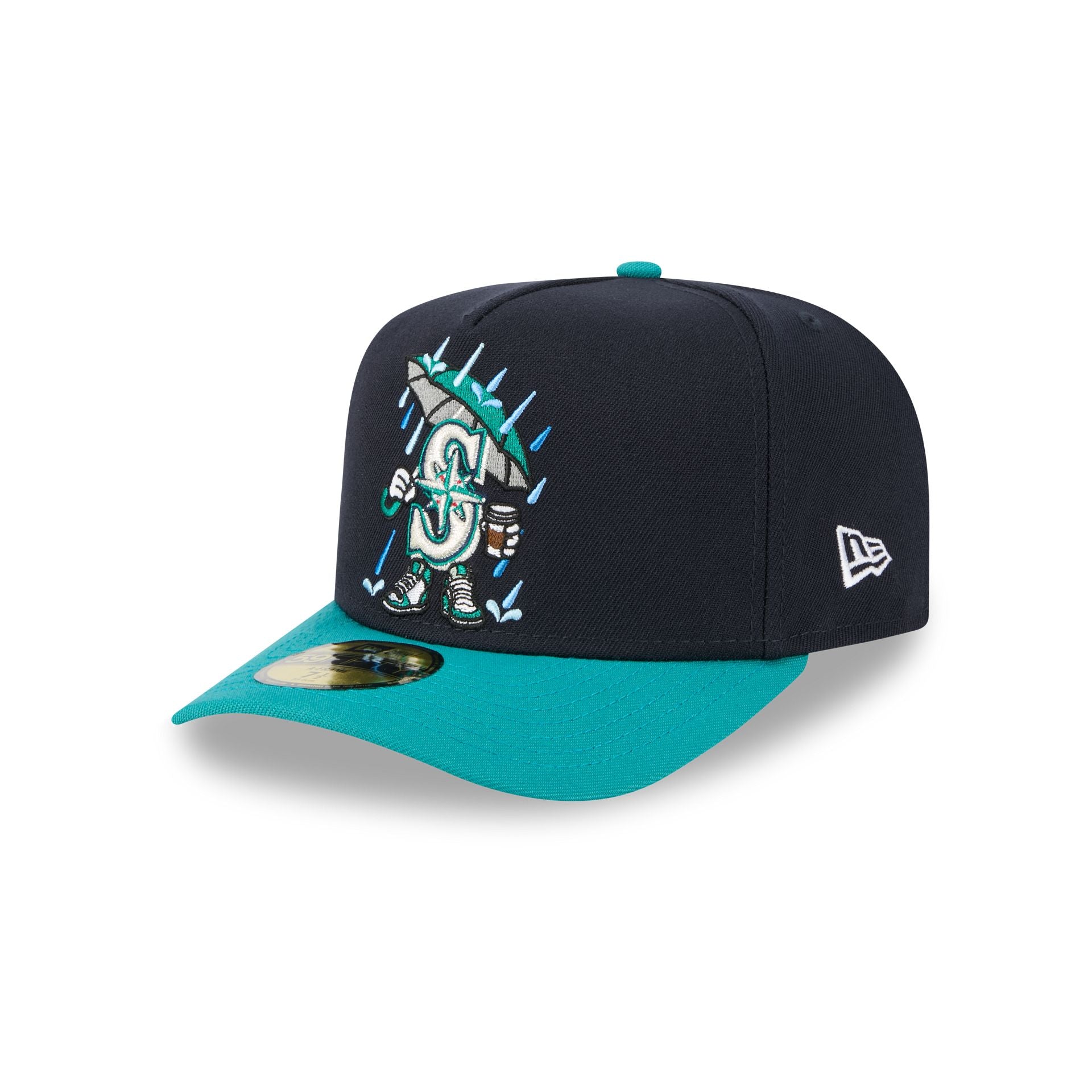 Seattle Mariners Cartoon 59FIFTY A-Frame Fitted Hat - Image 3