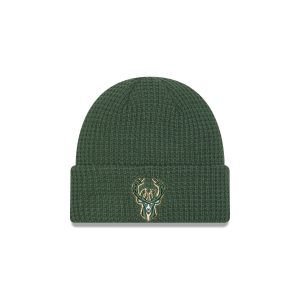 Milwaukee Bucks Waffle Stitch Knit Beanie Hat