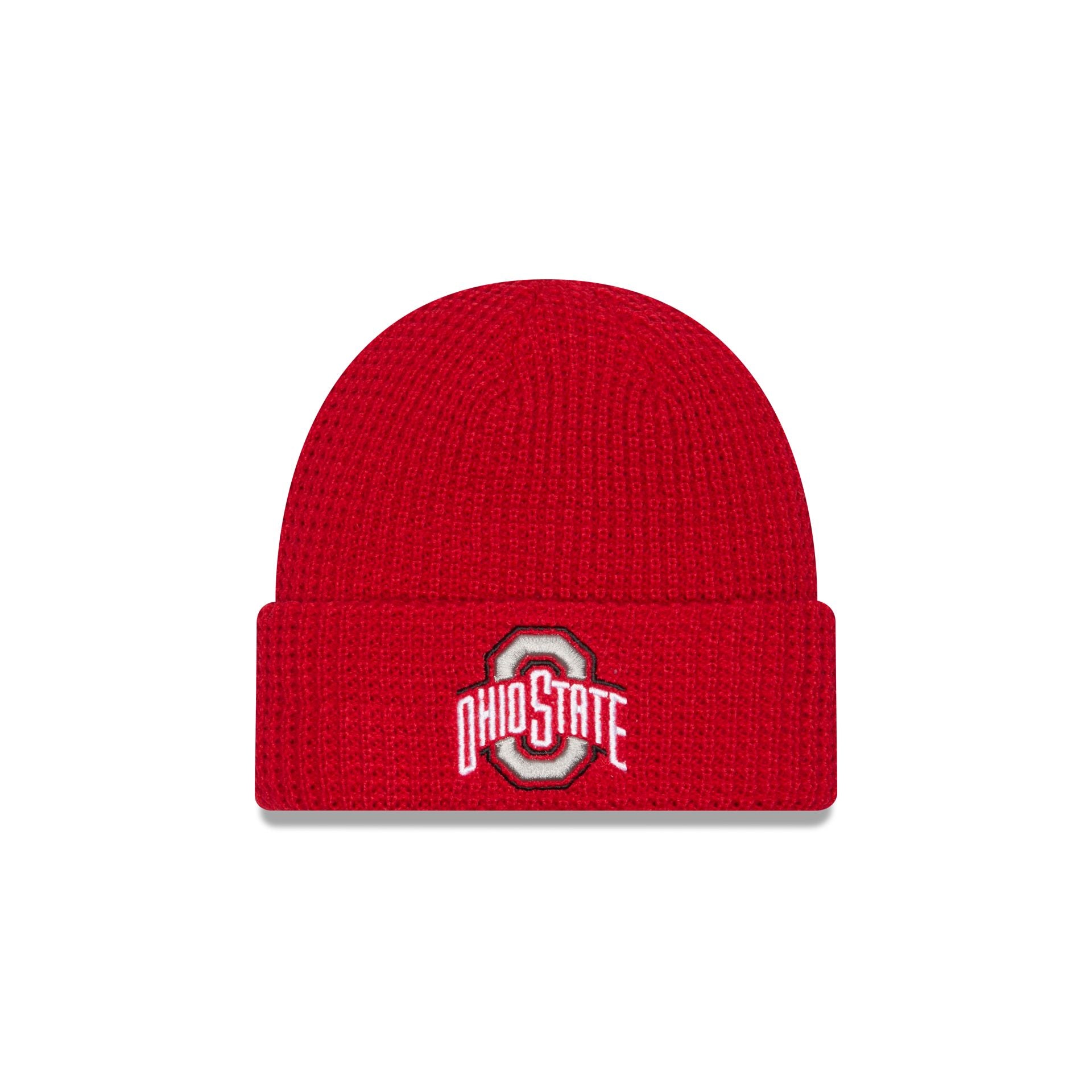 Ohio State Buckeyes Waffle Stitch Knit Beanie Hat