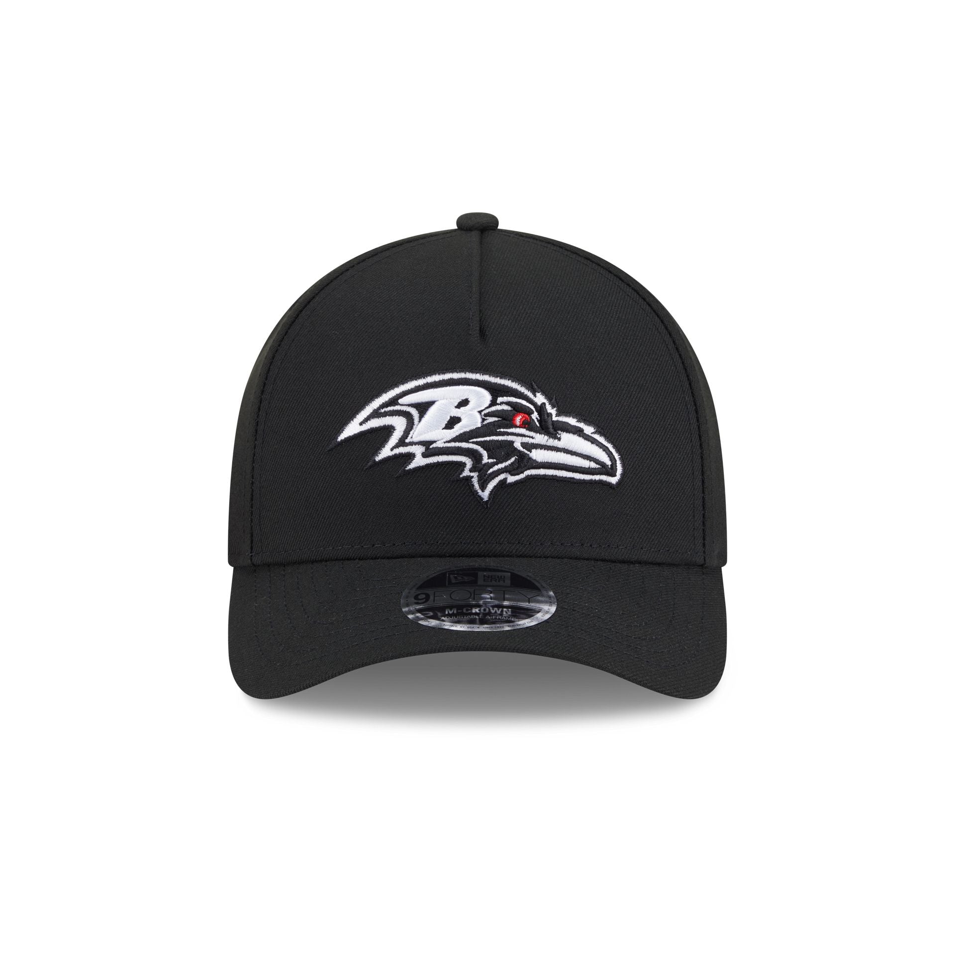 Baltimore Ravens Black & White 9FORTY M-Crown A-Frame Snapback Hat - Image 2