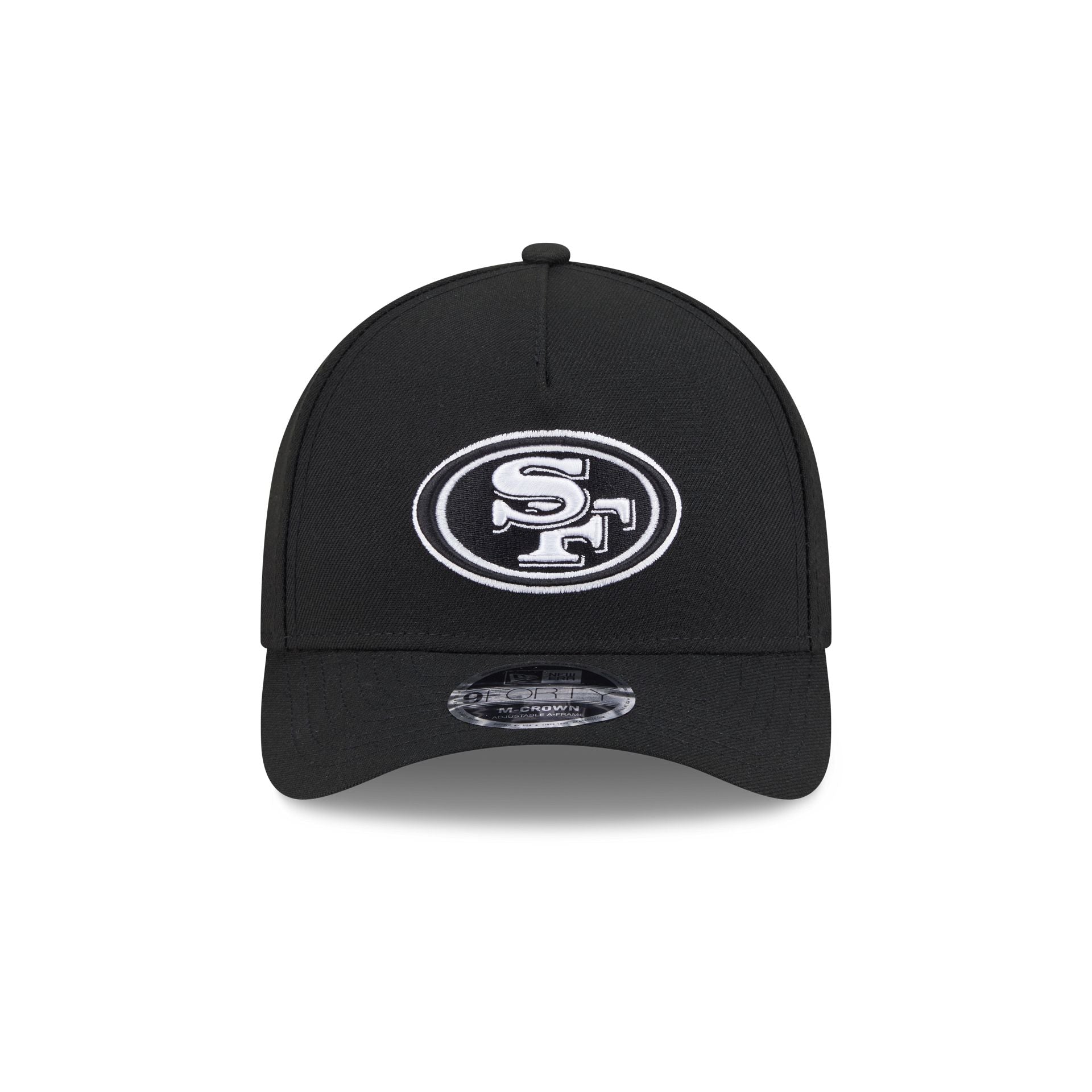 San Francisco 49ers Black & White 9FORTY M-Crown A-Frame Snapback Hat - Image 2
