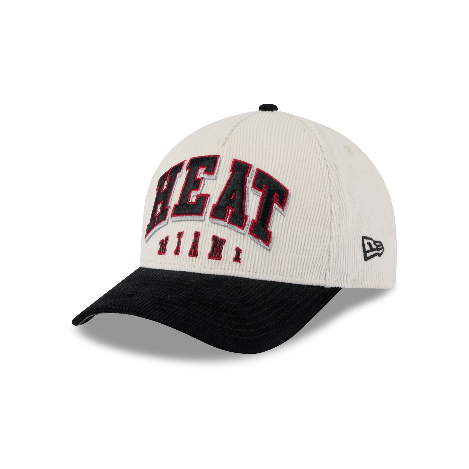 Miami Heat Stacked Corduroy 9FORTY M-Crown A-Frame Snapback Hat - Image 3