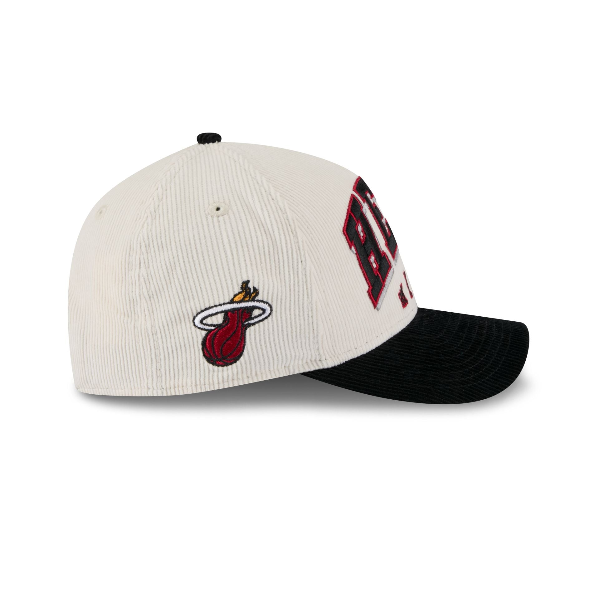 Miami Heat Stacked Corduroy 9FORTY M-Crown A-Frame Snapback Hat - Image 4
