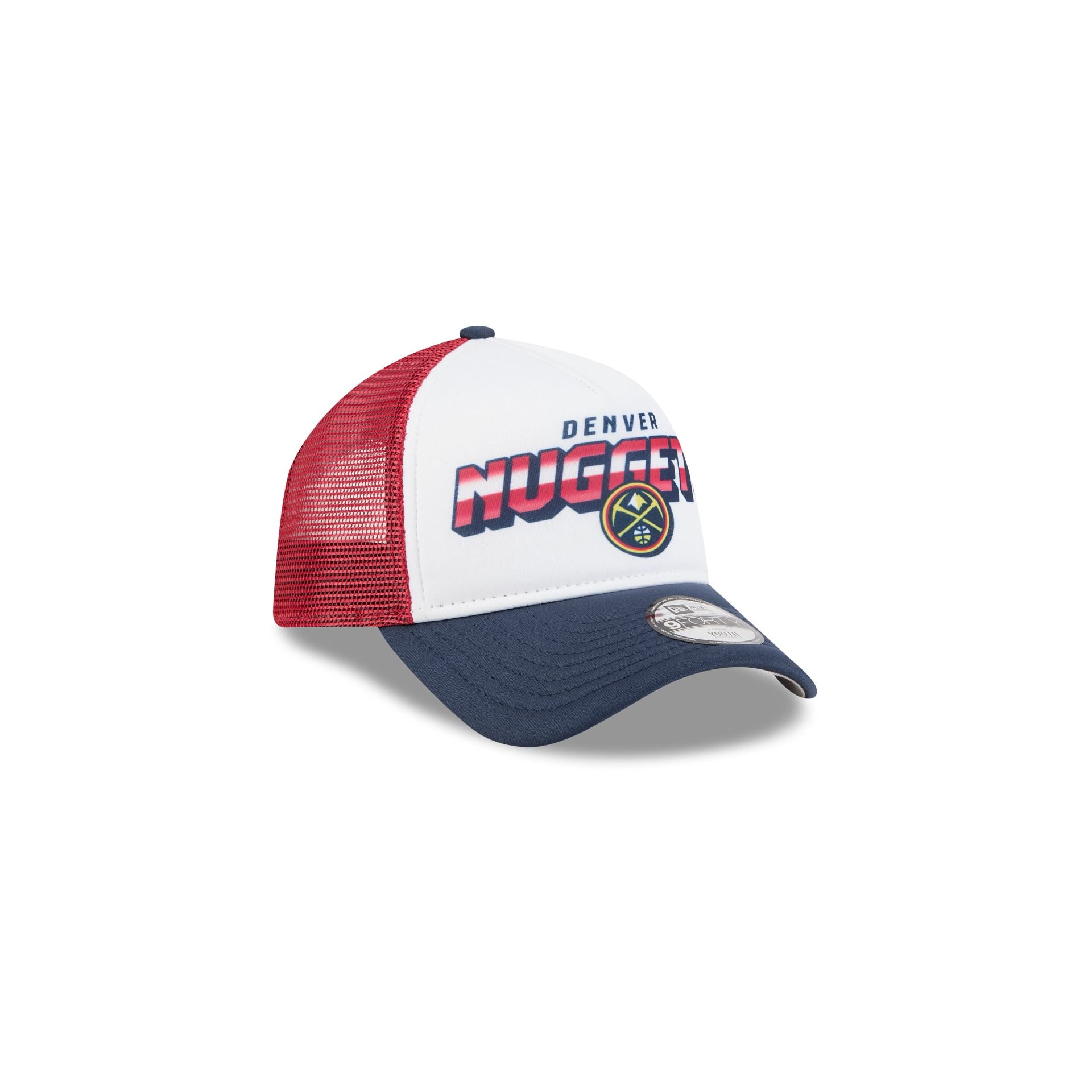 Denver Nuggets Shine Kids 9FORTY A-Frame Trucker Hat - Image 3