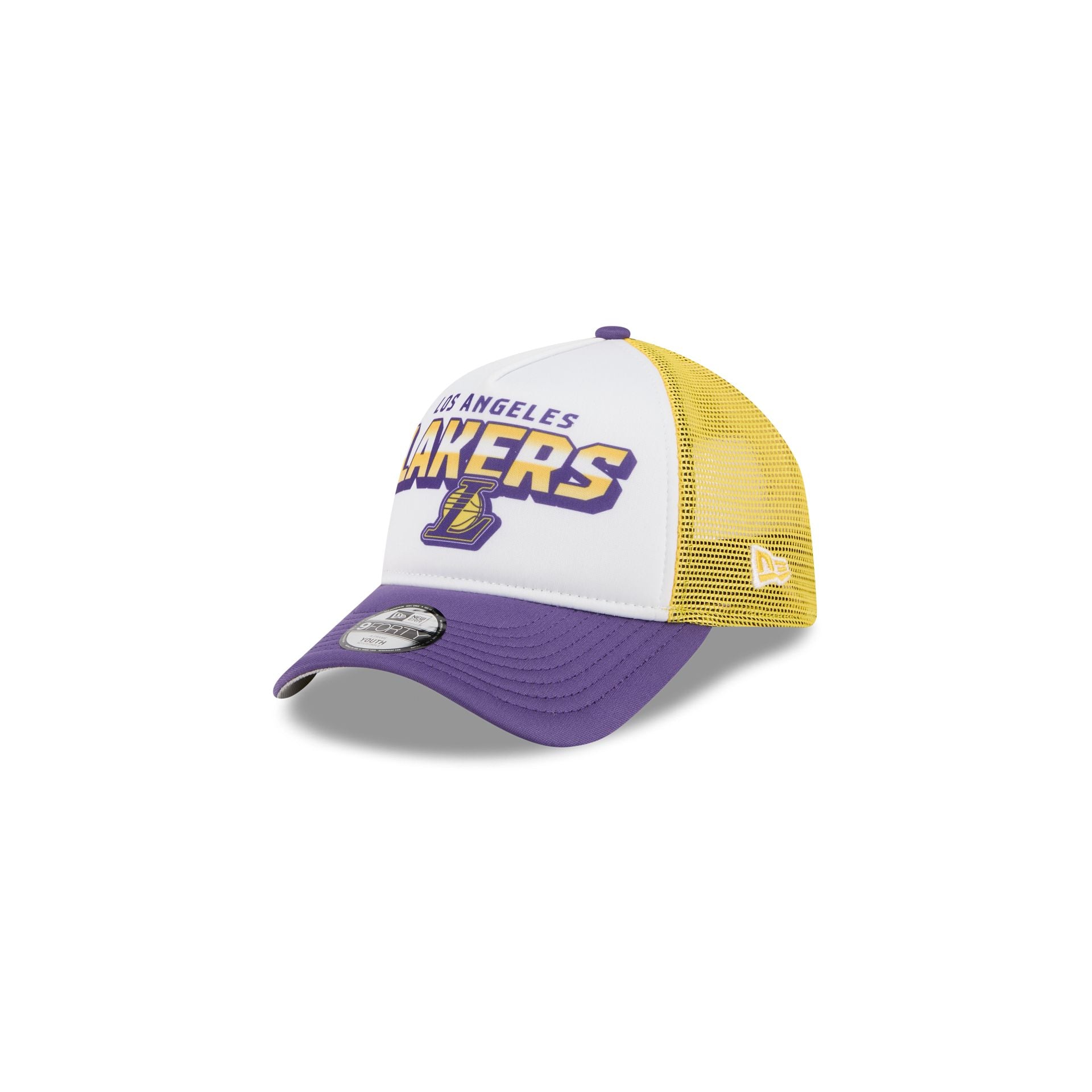 Los Angeles Lakers Shine Kids 9FORTY A-Frame Trucker Hat