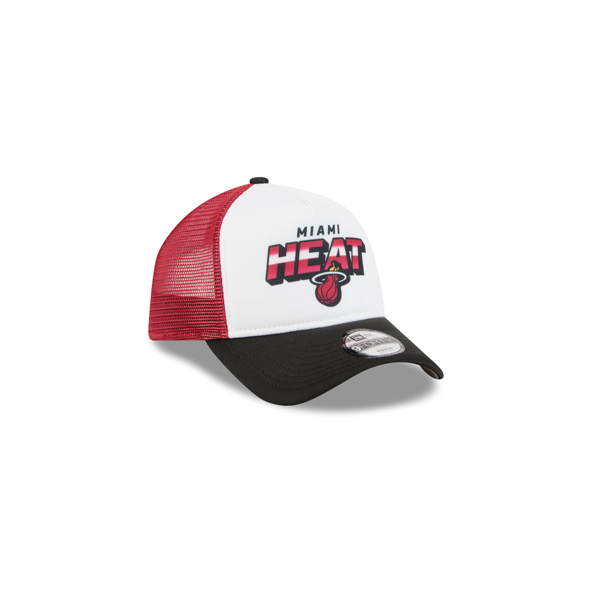 Miami Heat Shine Kids 9FORTY A-Frame Trucker Hat - Image 3