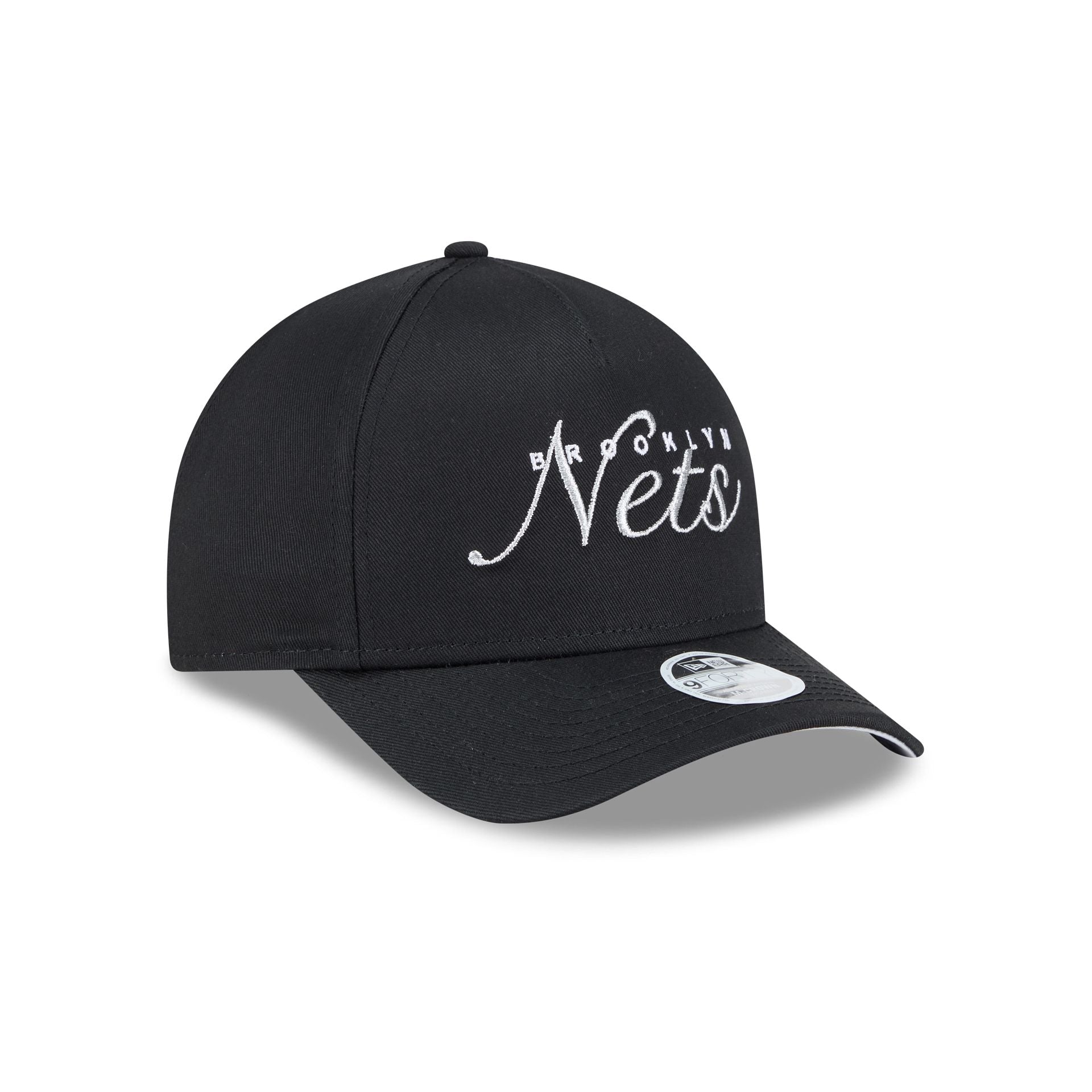 Brooklyn Nets Metallic Women's 9FORTY M-Crown A-Frame Snapback Hat - Image 3