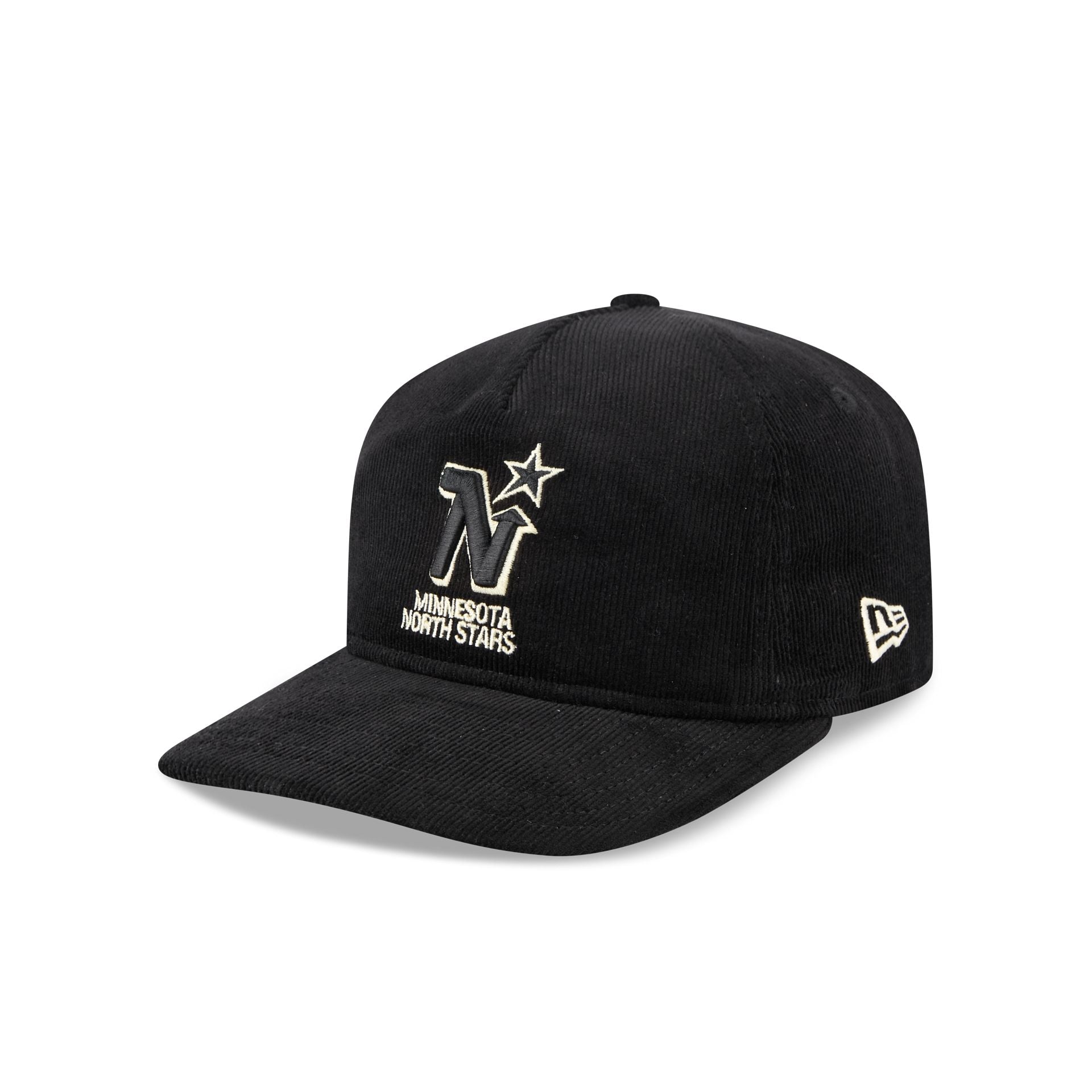 Minnesota North Stars Nostalgic Black Corduroy 19TWENTY Adjustable Hat