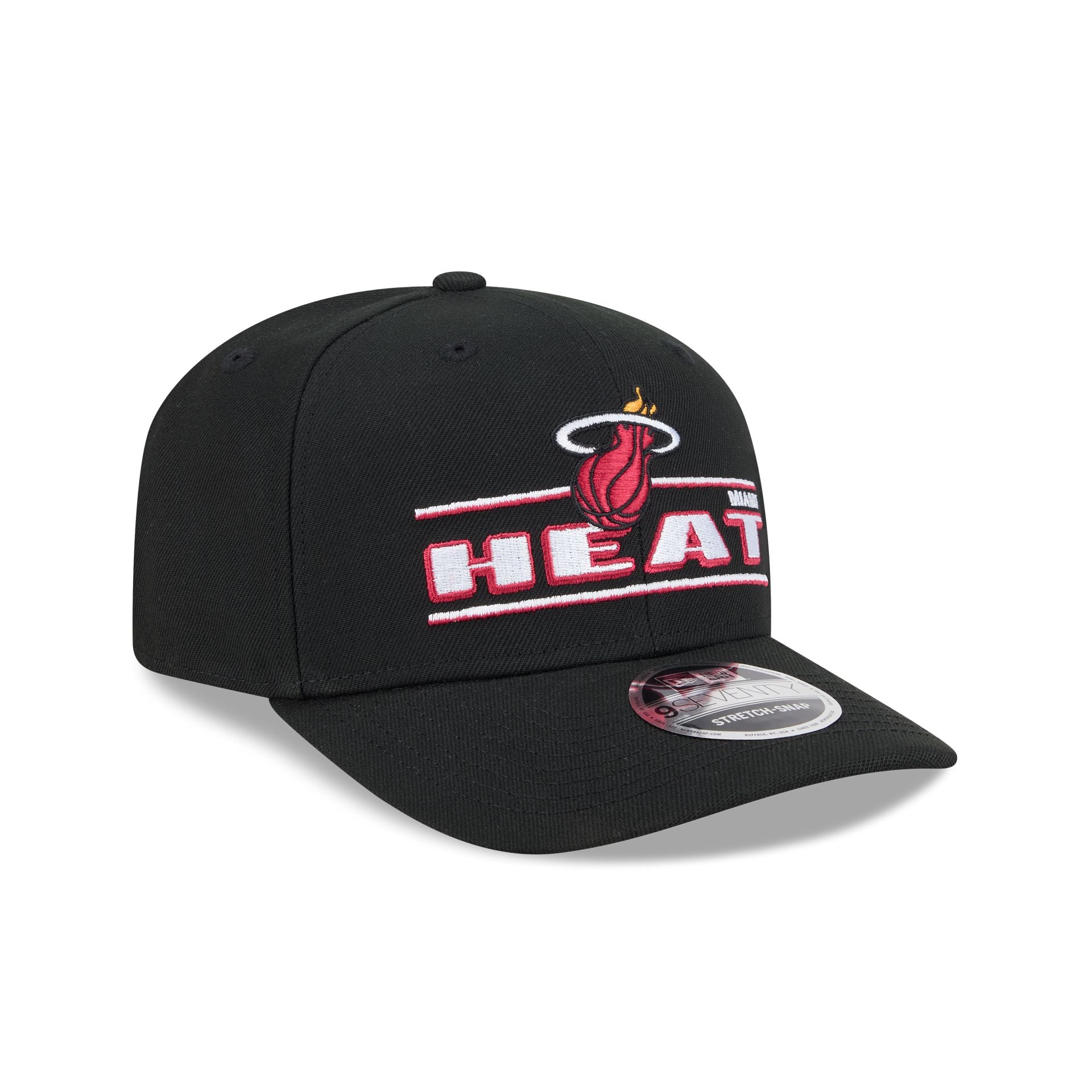 Miami Heat Stated 9SEVENTY Stretch-Snap Hat - Image 3