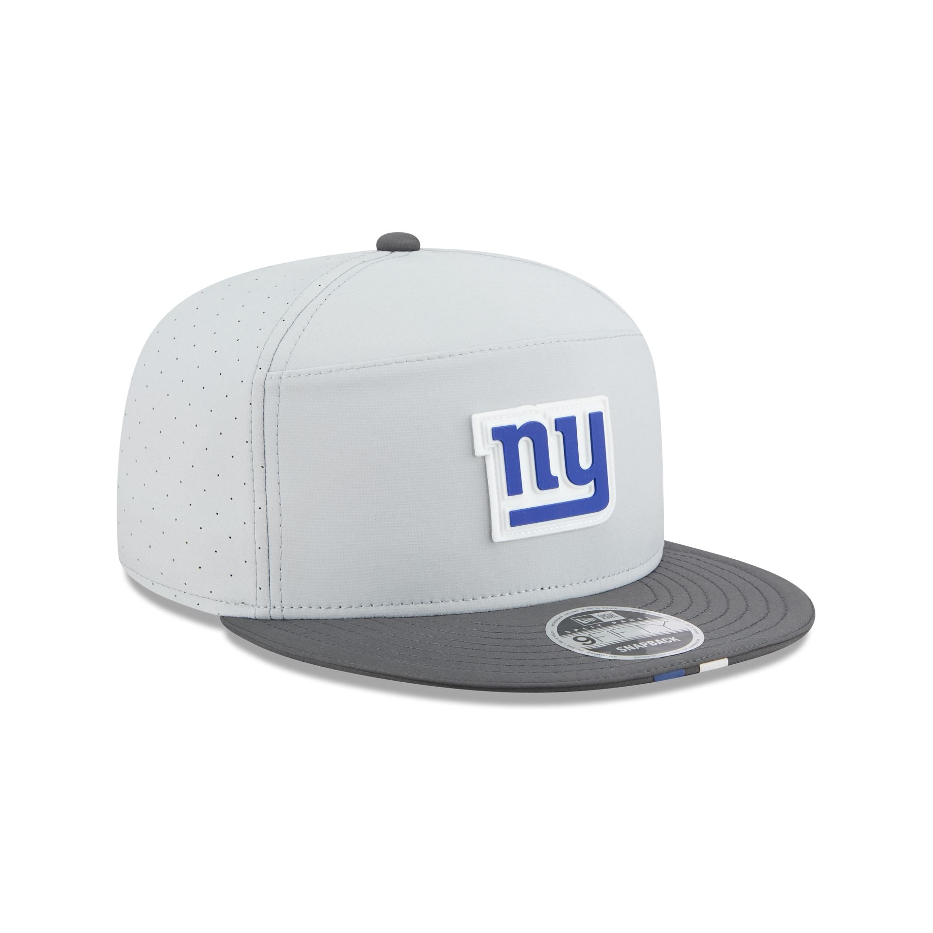 New York Giants 2025 Training Gray Split Panel 9FIFTY Snapback Hat - Image 2