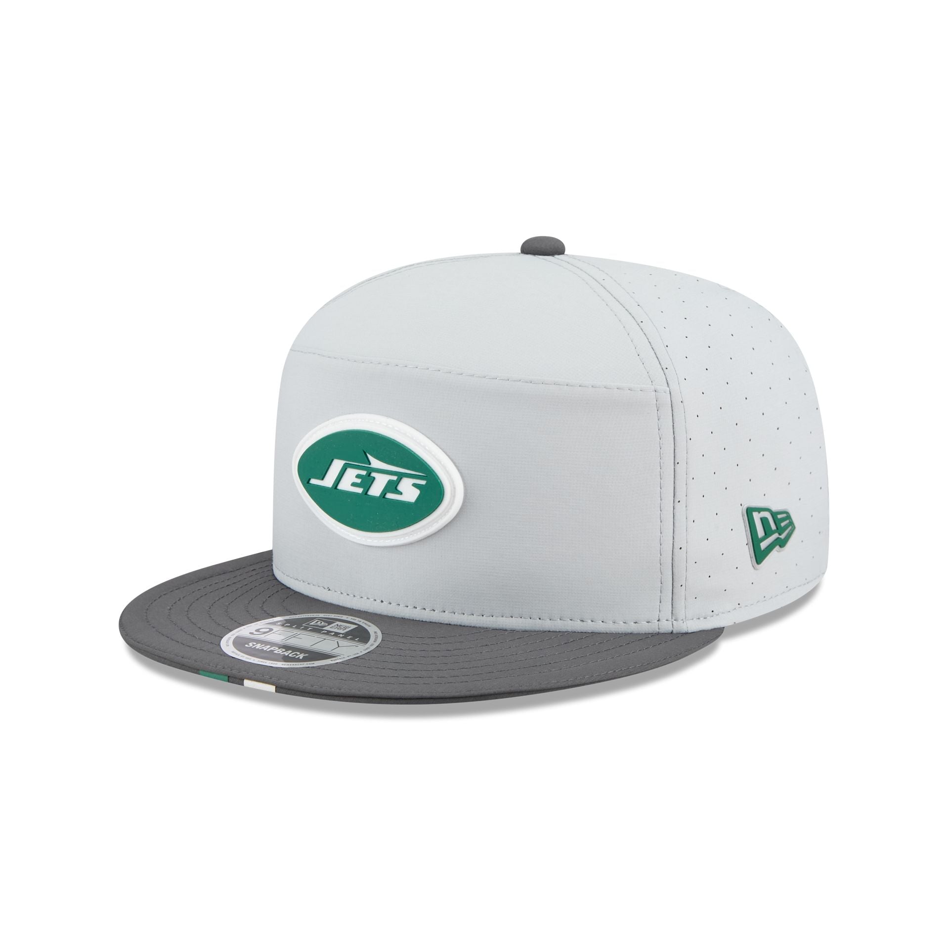 New York Jets 2025 Training Split Panel 9FIFTY Snapback Hat