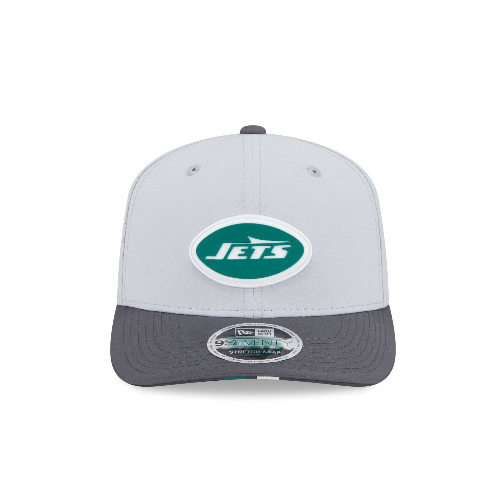 New York Jets 2025 Training Gray 9SEVENTY Stretch-Snap Hat - Image 2