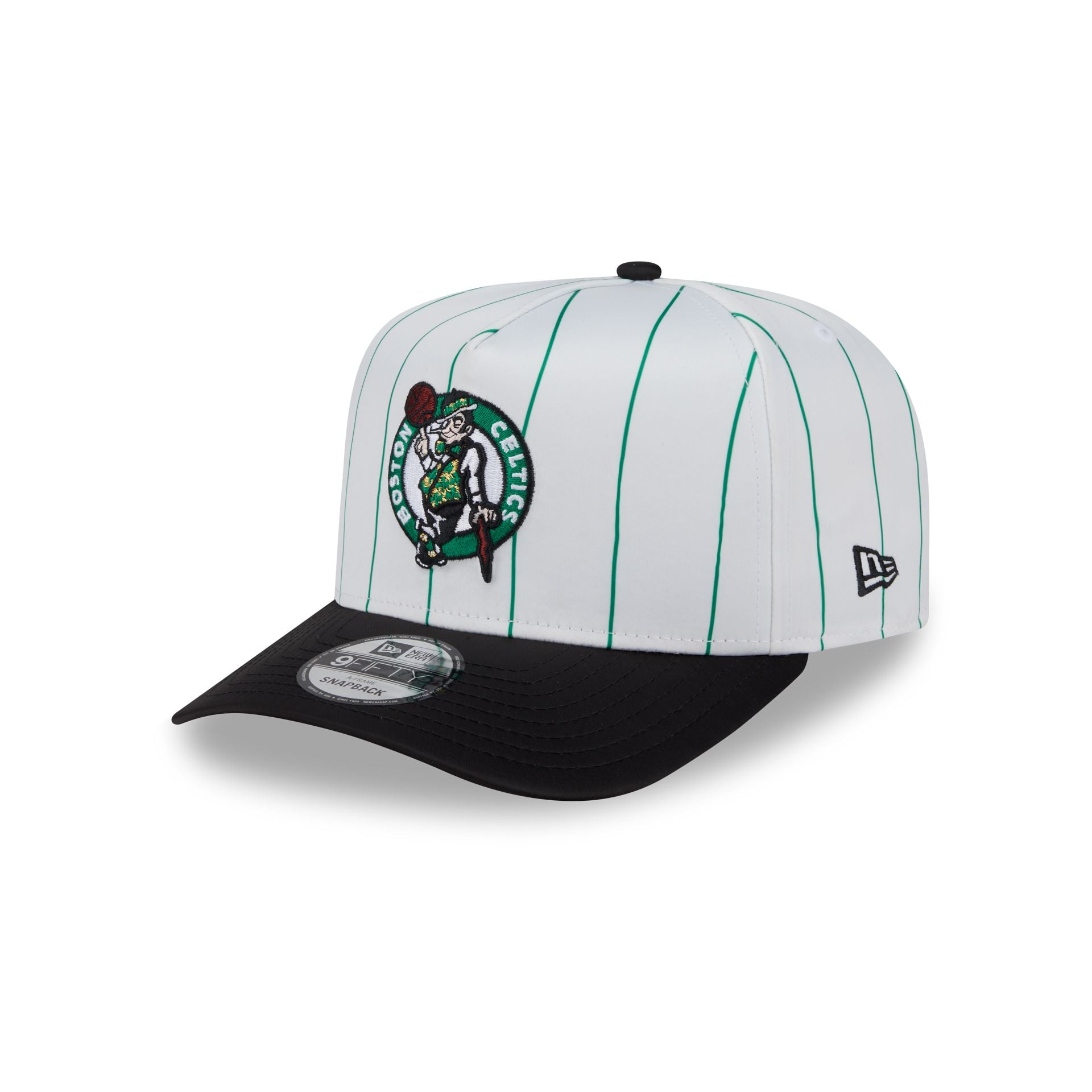 Boston Celtics Satin Pinstripe 9FIFTY A-Frame Snapback Hat