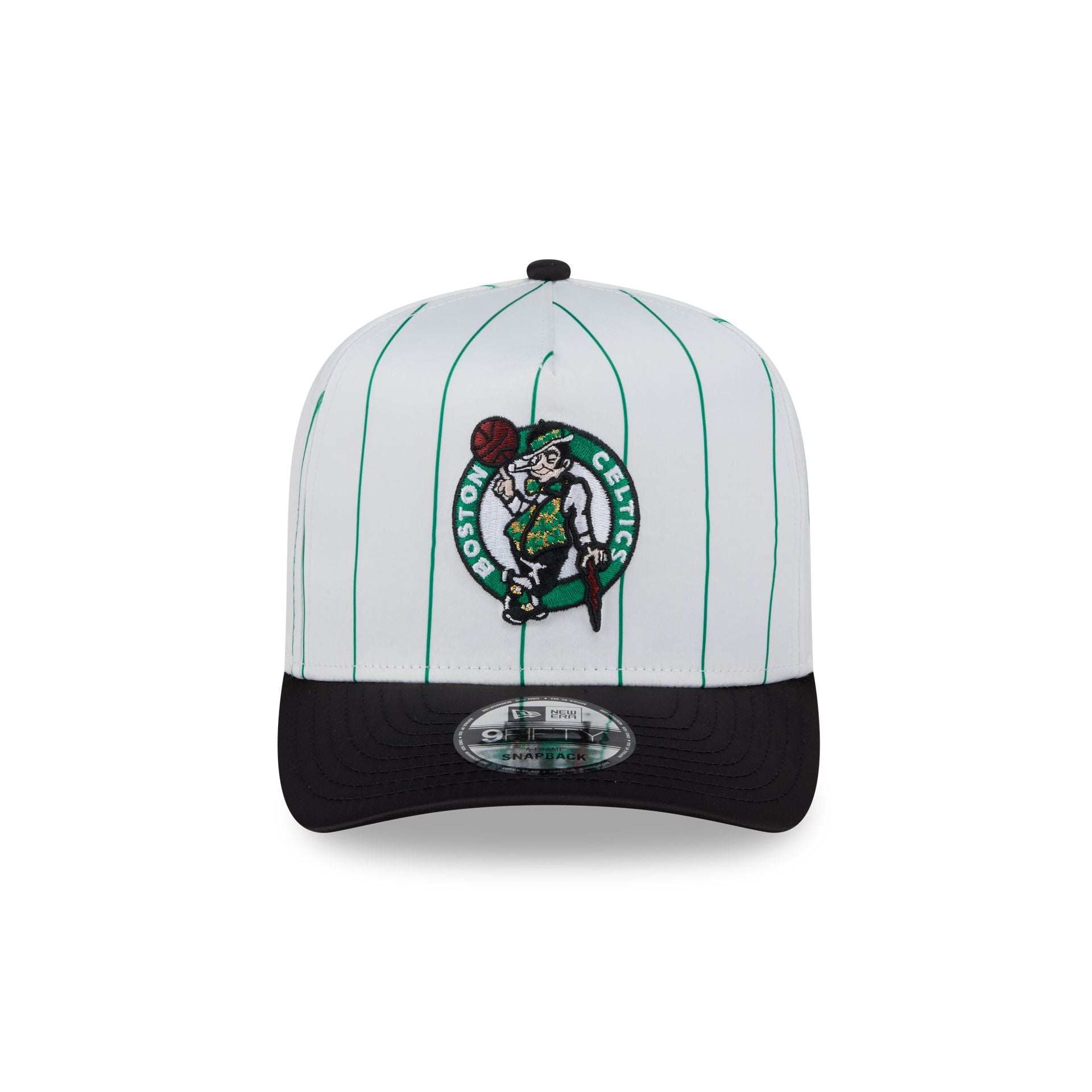 Boston Celtics Satin Pinstripe 9FIFTY A-Frame Snapback Hat - Image 2
