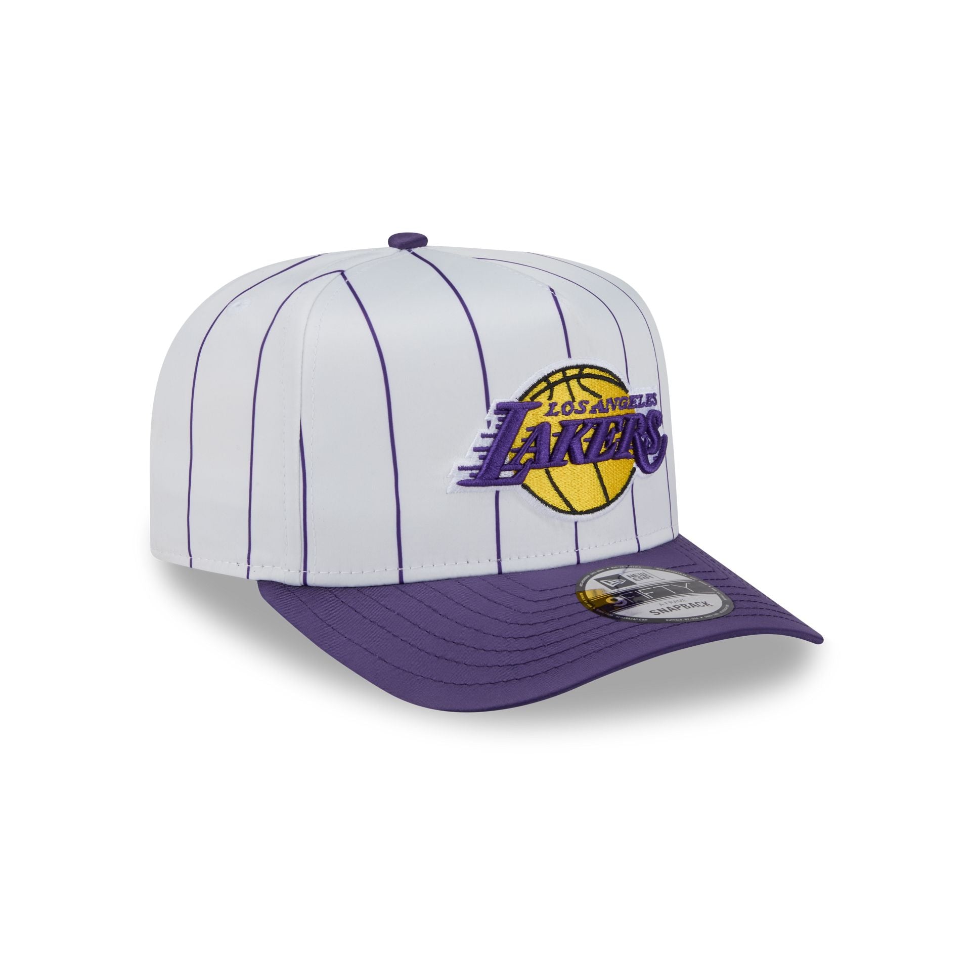 Los Angeles Lakers Satin Pinstripe 9FIFTY A-Frame Snapback Hat - Image 3
