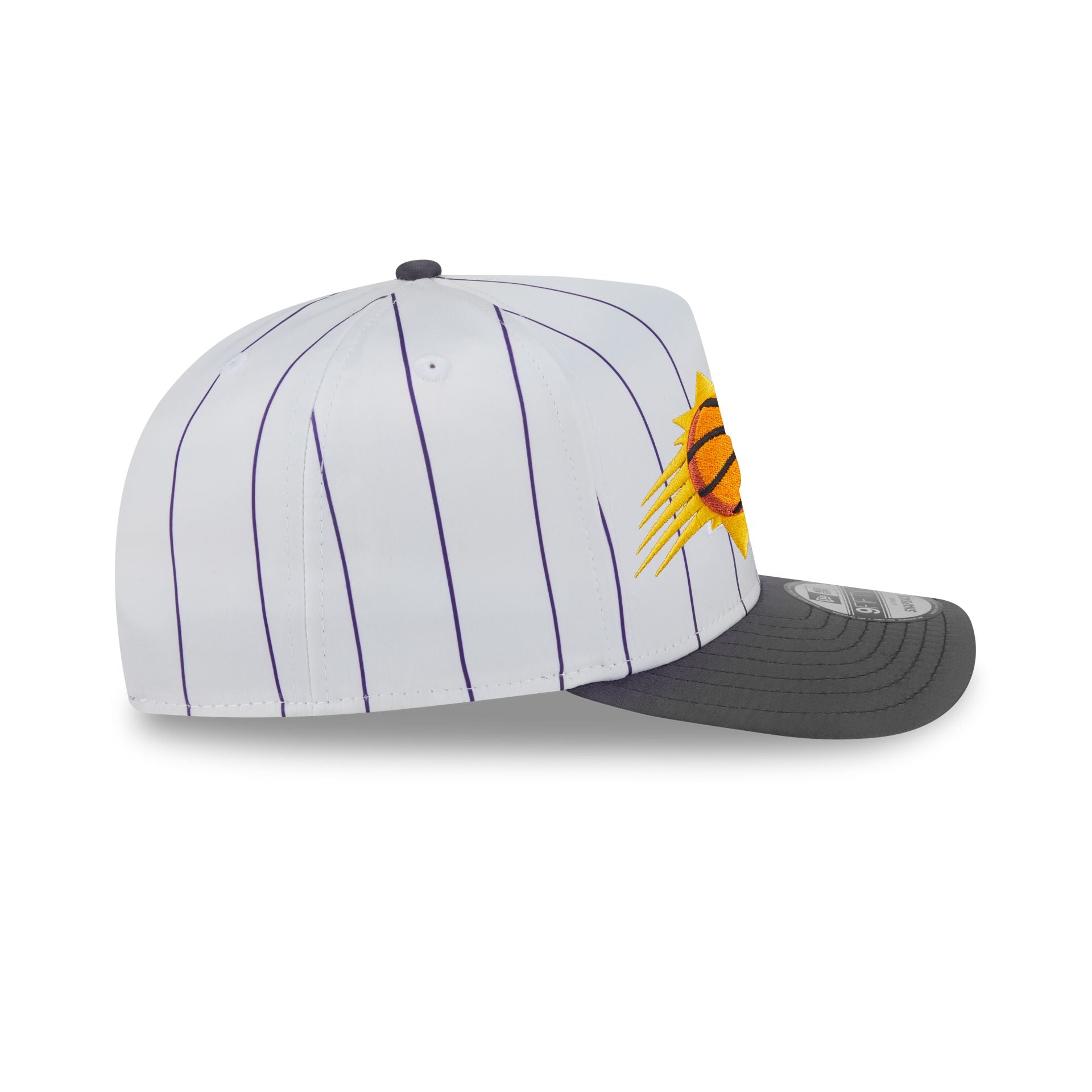 Phoenix Suns Satin Pinstripe 9FIFTY A-Frame Snapback Hat - Image 5