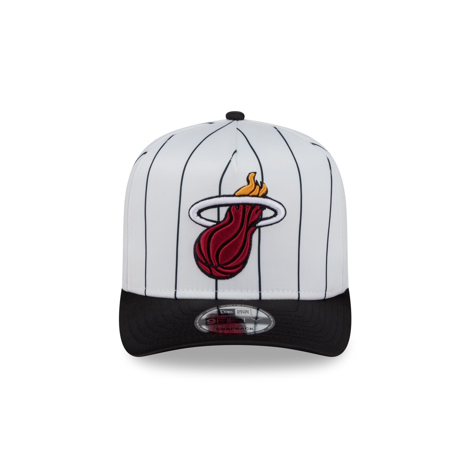 Miami Heat Satin Pinstripe 9FIFTY A-Frame Snapback Hat - Image 2