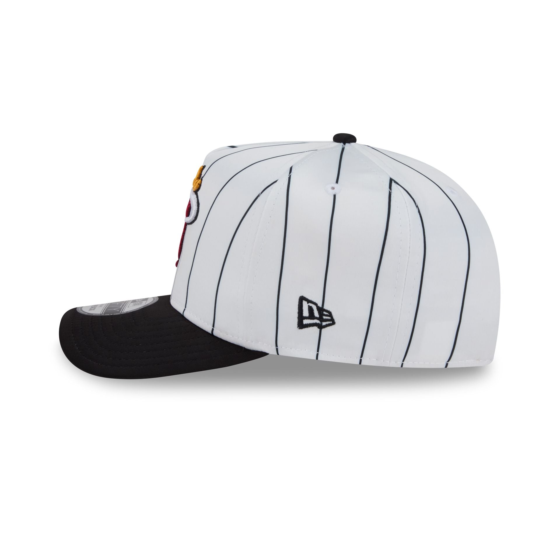 Miami Heat Satin Pinstripe 9FIFTY A-Frame Snapback Hat - Image 4
