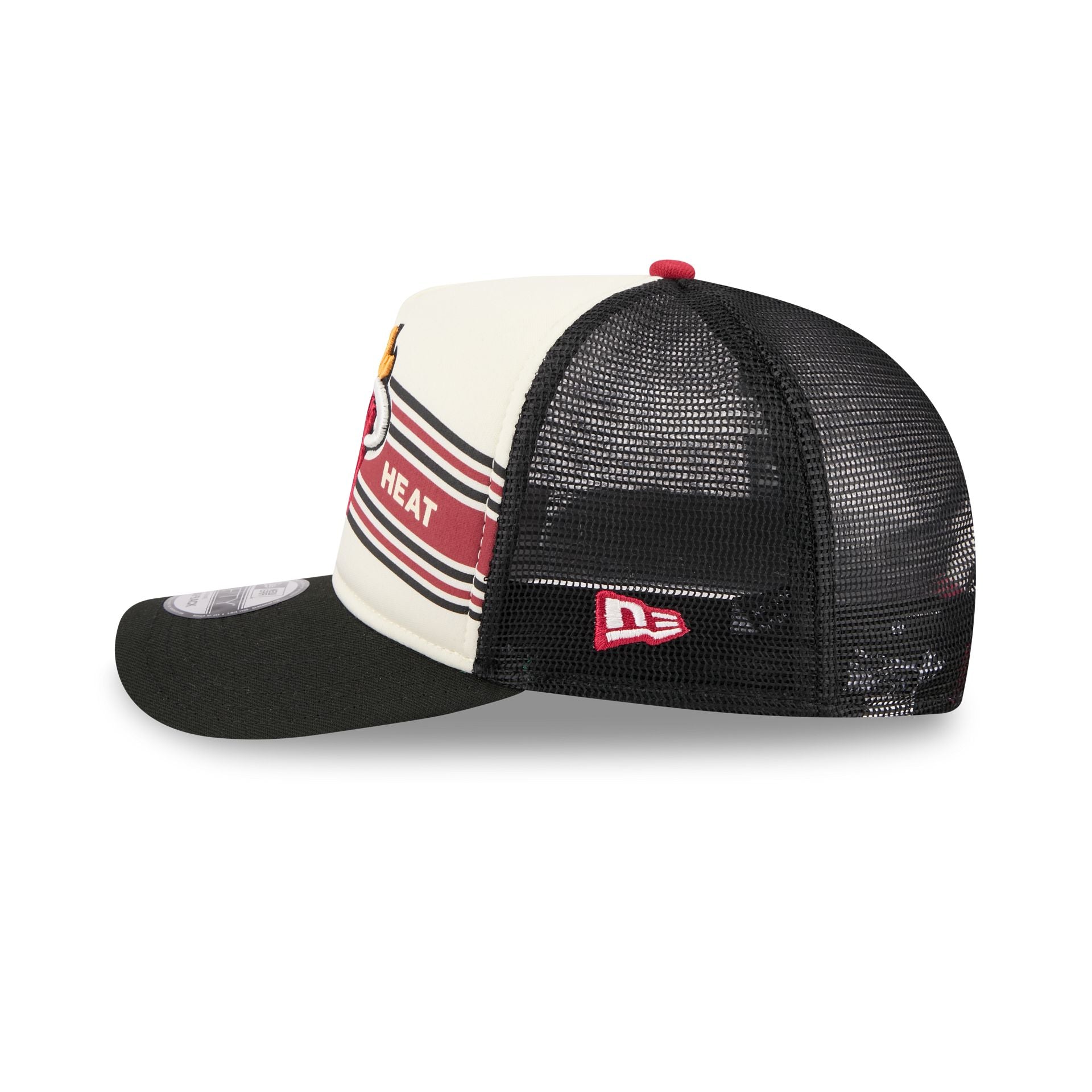 Miami Heat Banner 9FIFTY A-Frame Trucker Hat - Image 4