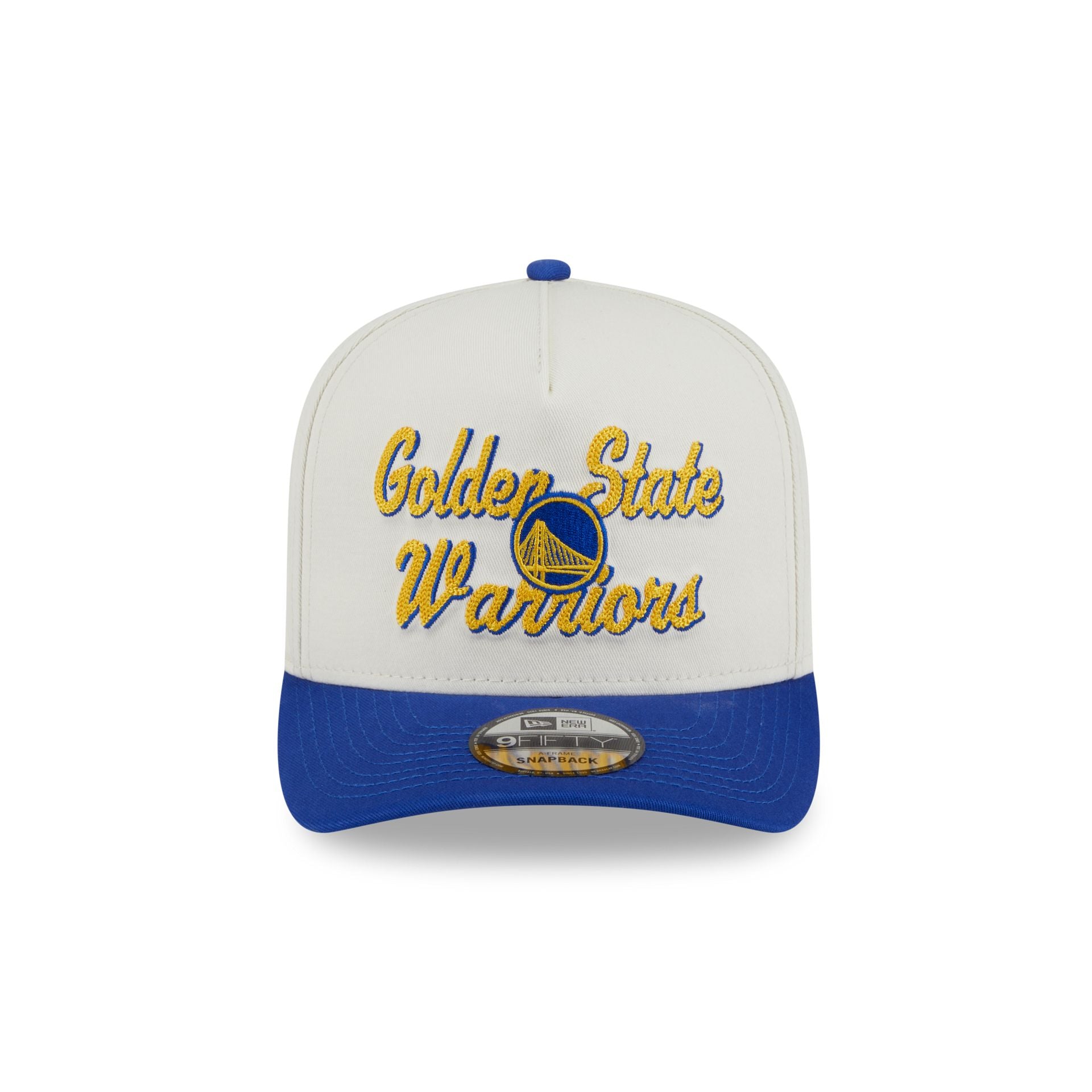 Golden State Warriors Chainstitch 9FIFTY A-Frame Snapback Hat - Image 2