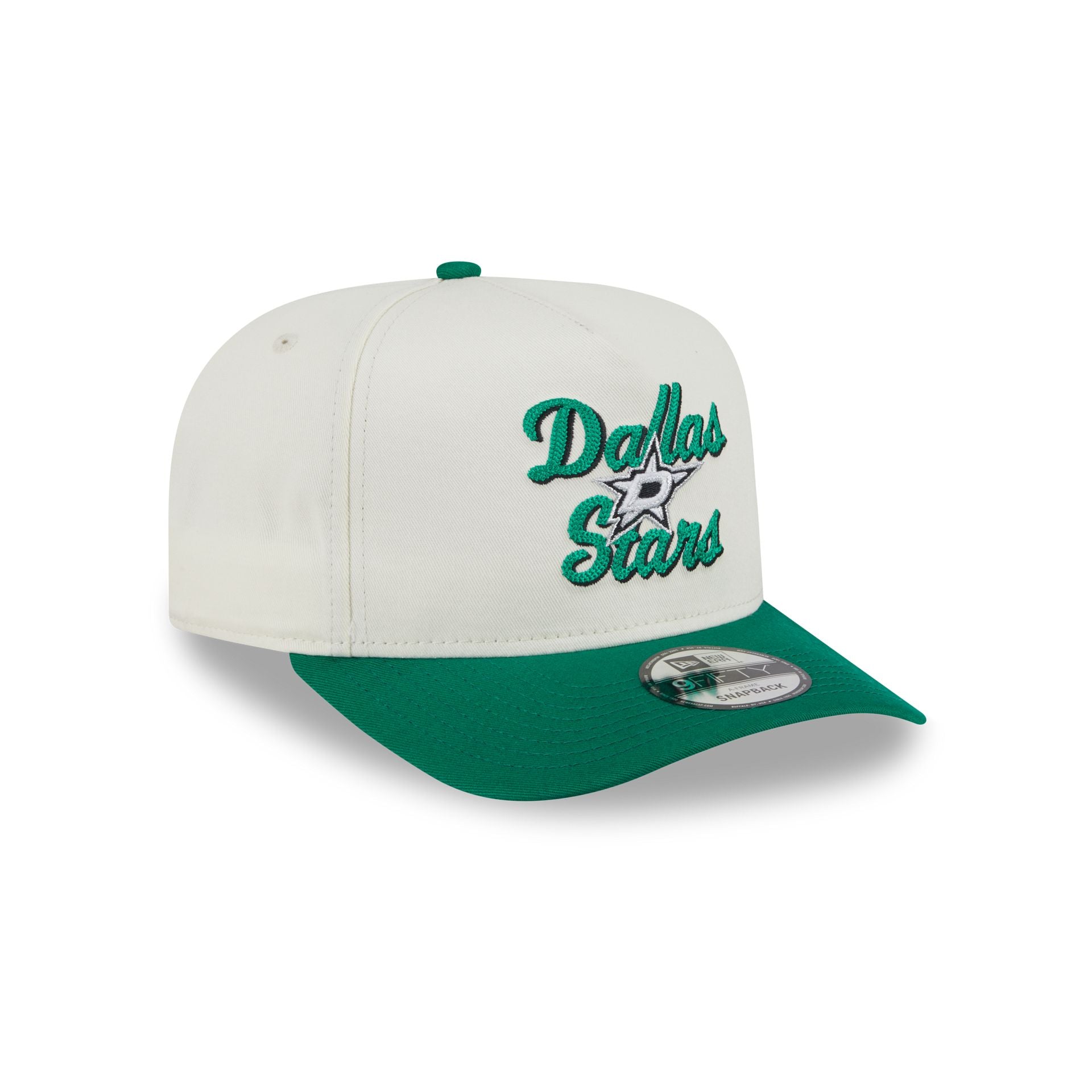 Dallas Stars Chainstitch 9FIFTY A-Frame Snapback Hat - Image 3