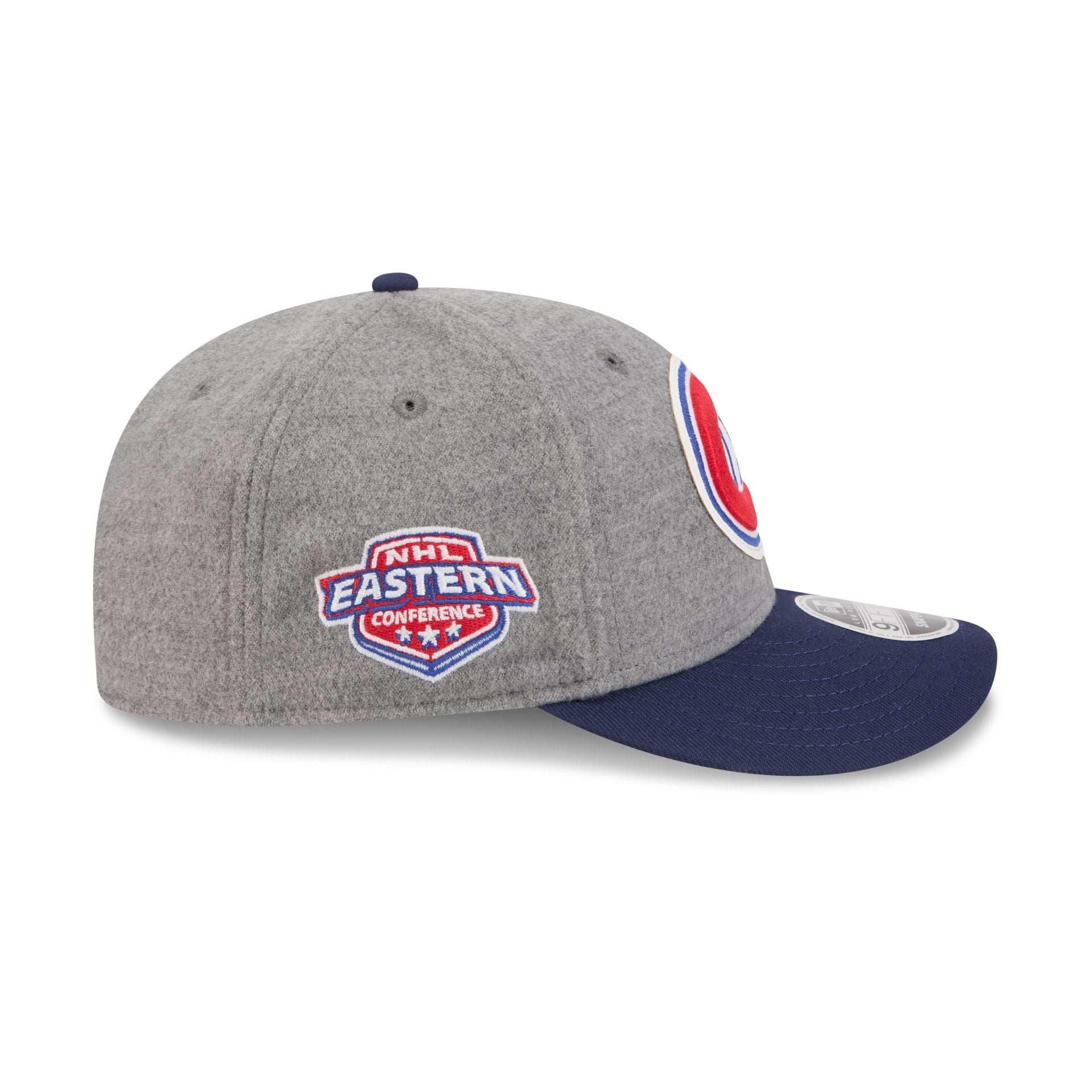 Montreal Canadiens Heather Gray Wool Low Profile 9FIFTY Snapback Hat - Image 4