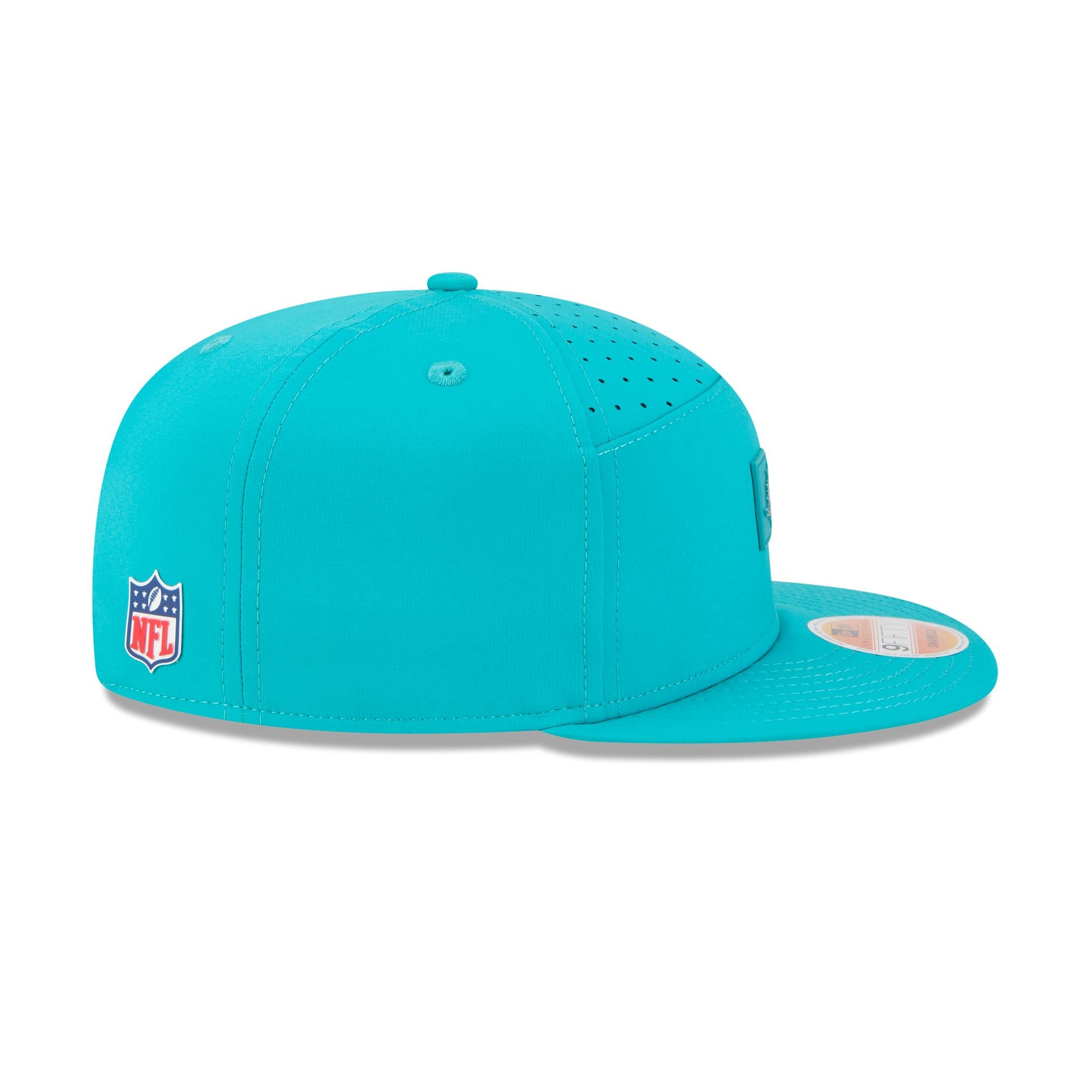 Miami Dolphins 2025 Sideline Hot Weather Split Panel 9FIFTY Snapback Hat - Image 5