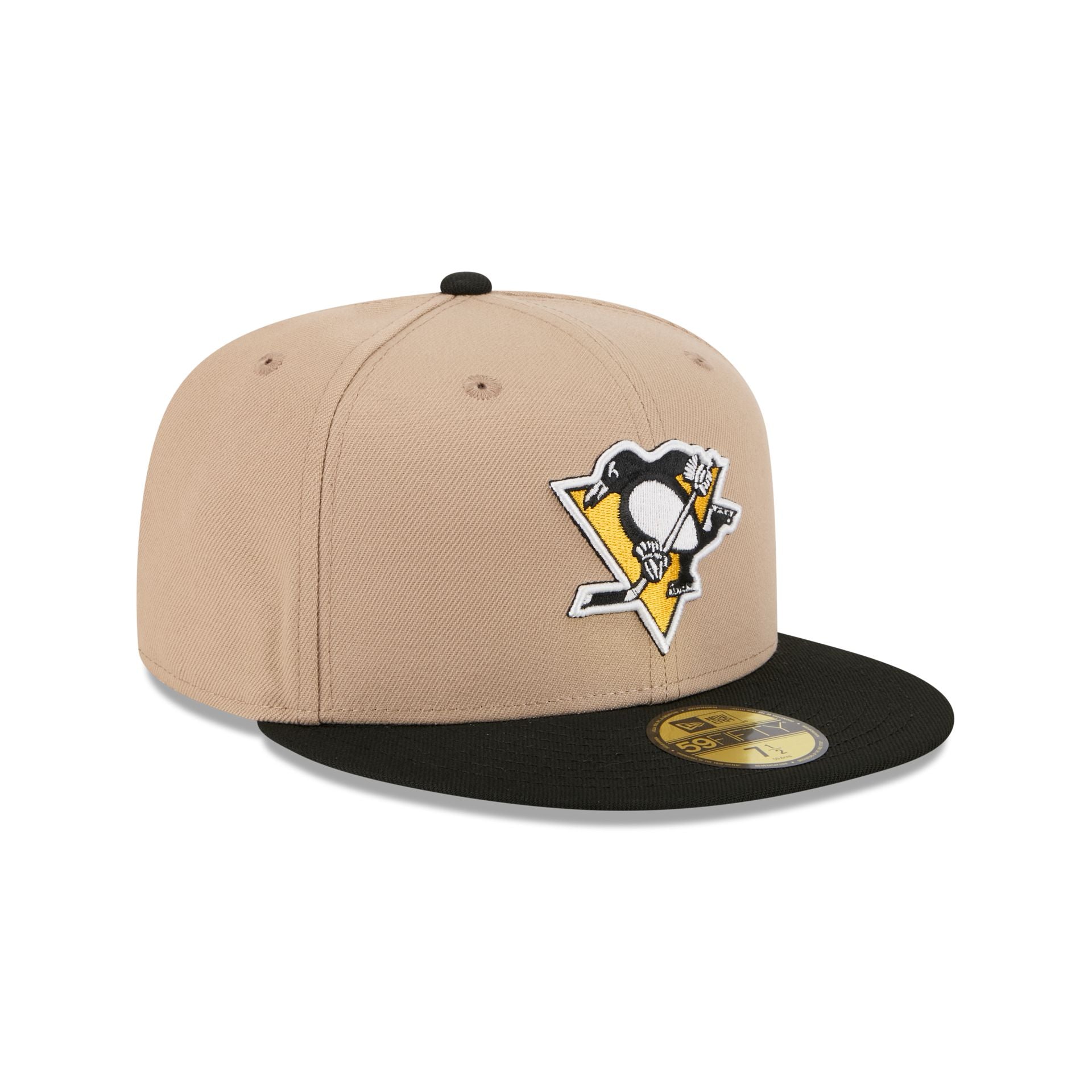 Pittsburgh Penguins Camel 59FIFTY Fitted Hat - Image 3