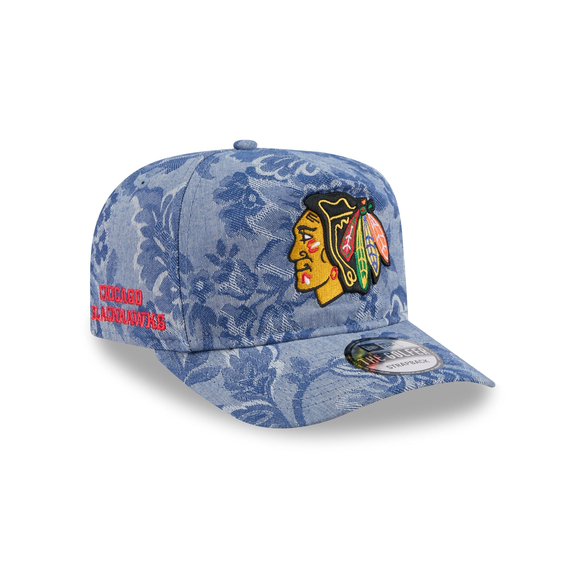 Chicago Blackhawks Denim Jacquard Golfer Hat