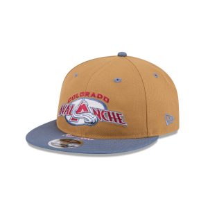 Colorado Avalanche Wheat Retro Crown 9FIFTY Snapback Hat