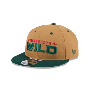 Minnesota Wild Wheat Retro Crown 9FIFTY Snapback Hat