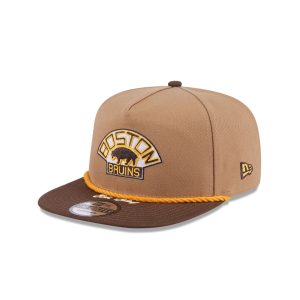 Boston Bruins Khaki Rope Golfer Hat
