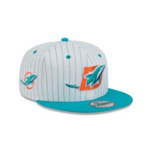 Miami Dolphins Deceptor Pinstripe 9FIFTY Snapback Hat