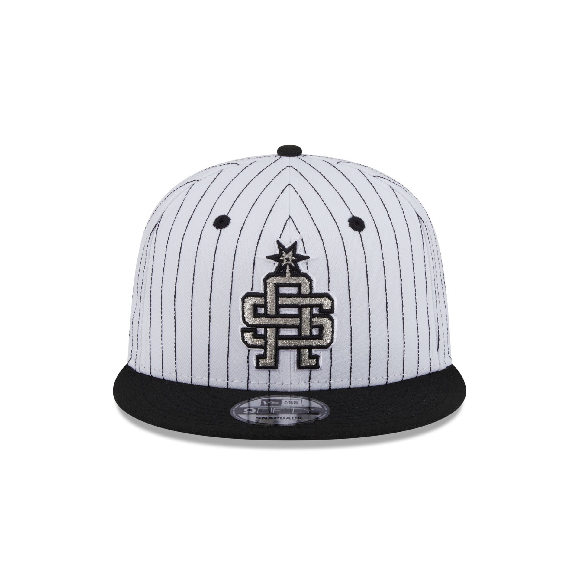 San Antonio Spurs Deceptor Pinstripe 9FIFTY Snapback Hat - Image 2