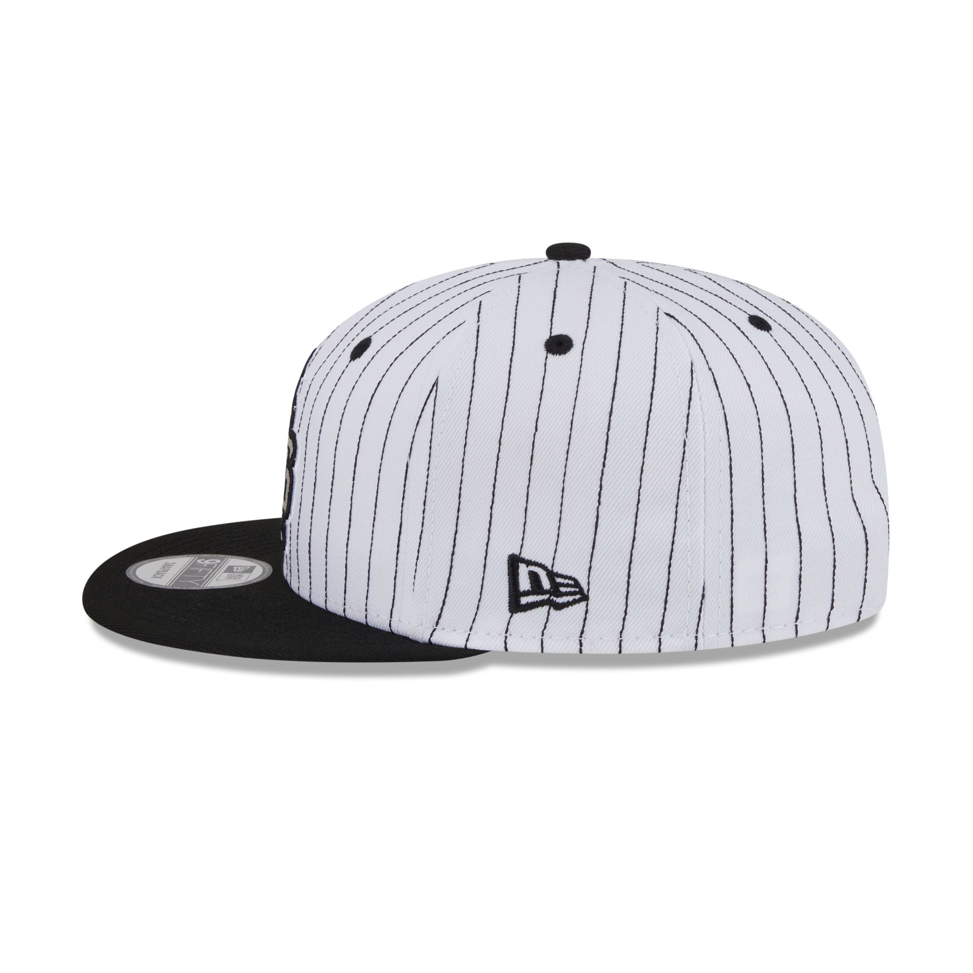 San Antonio Spurs Deceptor Pinstripe 9FIFTY Snapback Hat - Image 5