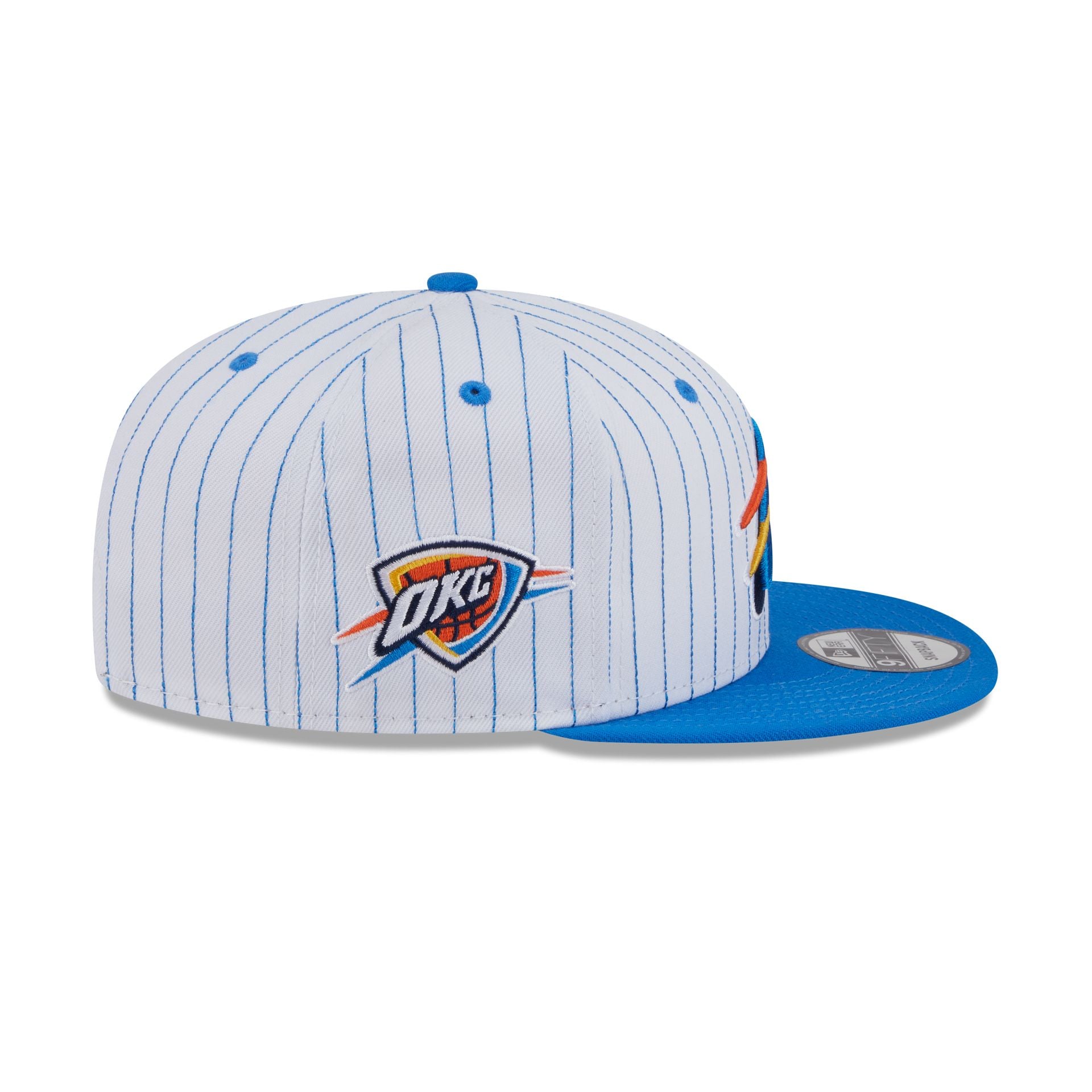 Oklahoma City Thunder Deceptor Pinstripe 9FIFTY Snapback Hat - Image 4