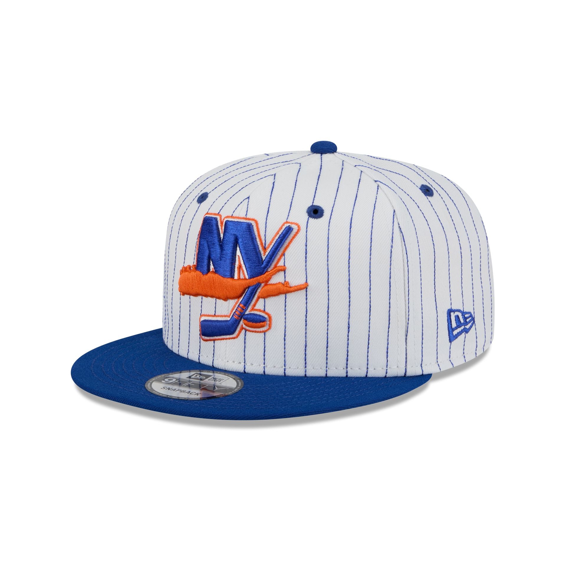 New York Islanders Deceptor Pinstripe 9FIFTY Snapback Hat - Image 3