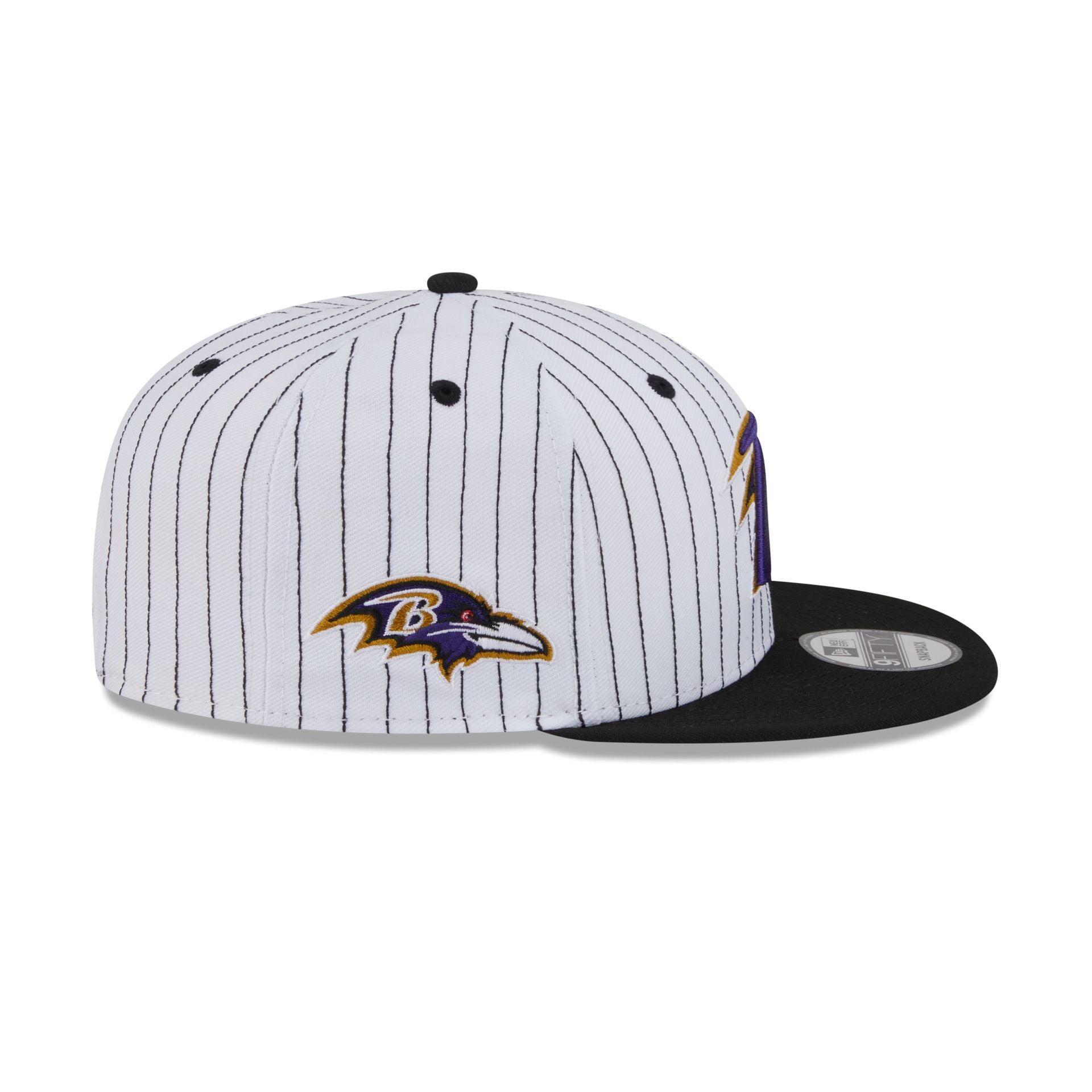 Baltimore Ravens Deceptor Pinstripe 9FIFTY Snapback Hat - Image 4