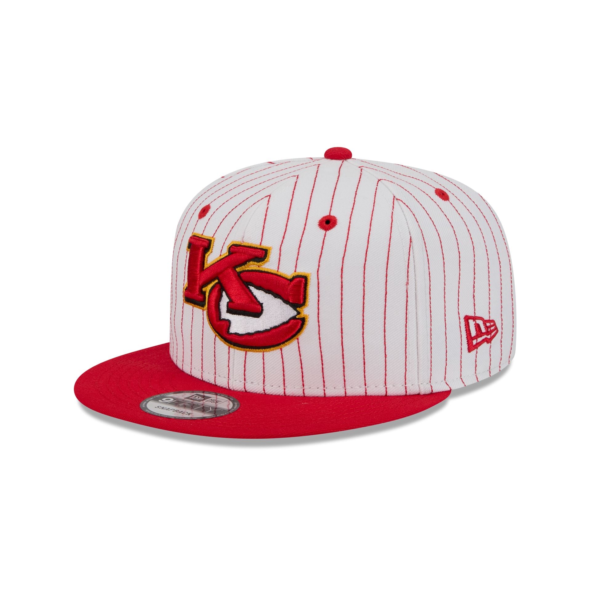 Kansas City Chiefs Deceptor Pinstripe 9FIFTY Snapback Hat - Image 3