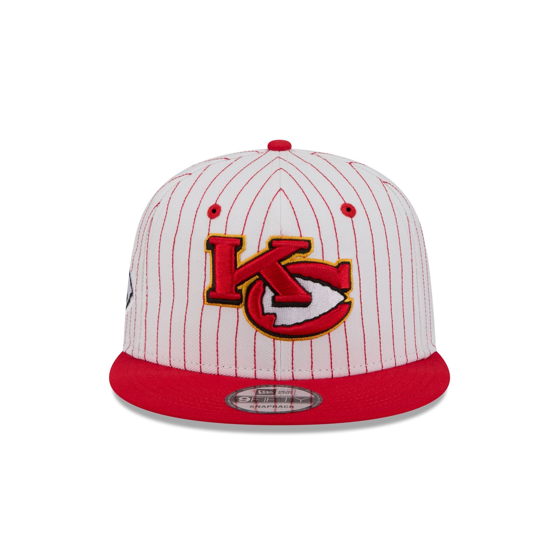 Kansas City Chiefs Deceptor Pinstripe 9FIFTY Snapback Hat - Image 2
