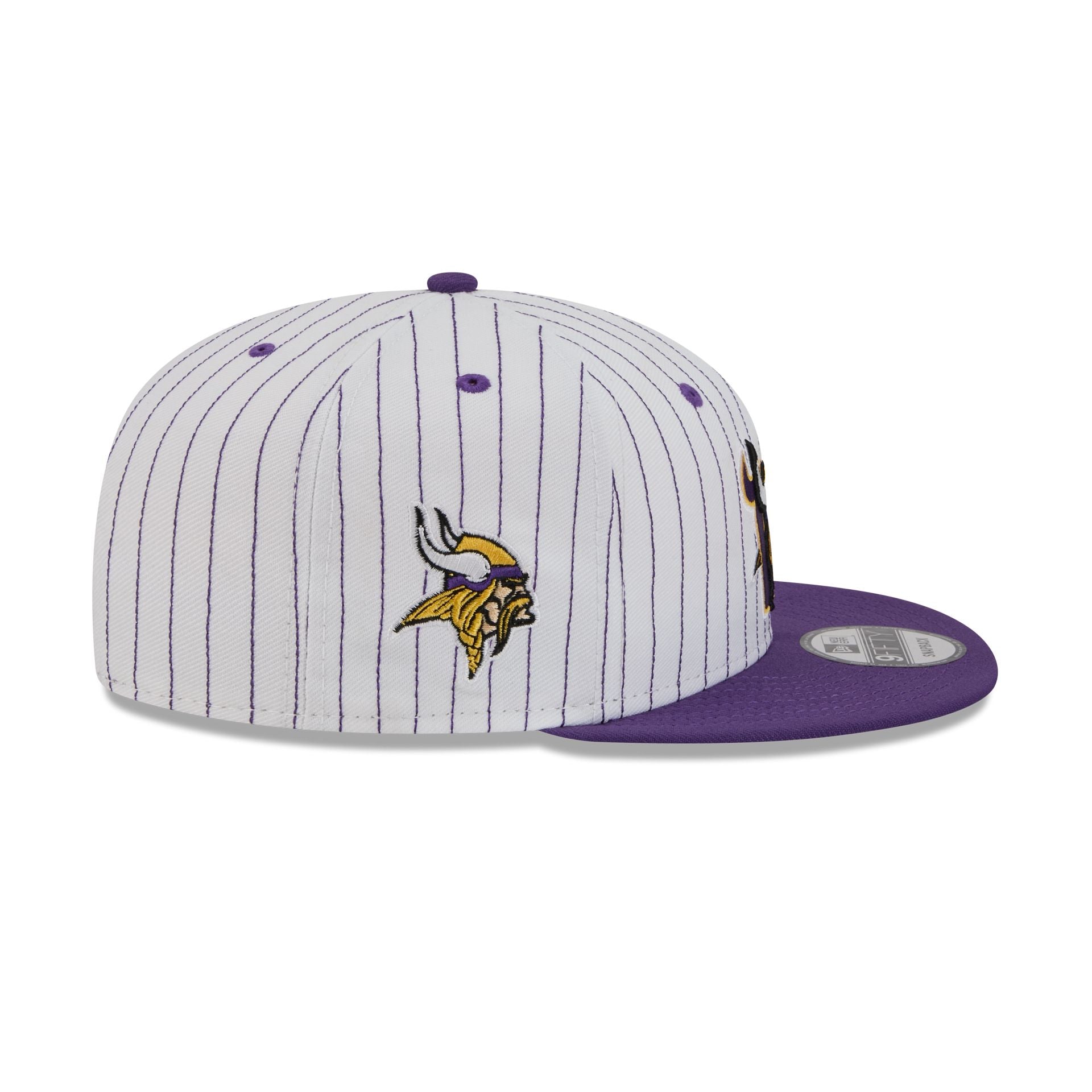 Minnesota Vikings Deceptor Pinstripe 9FIFTY Snapback Hat - Image 4