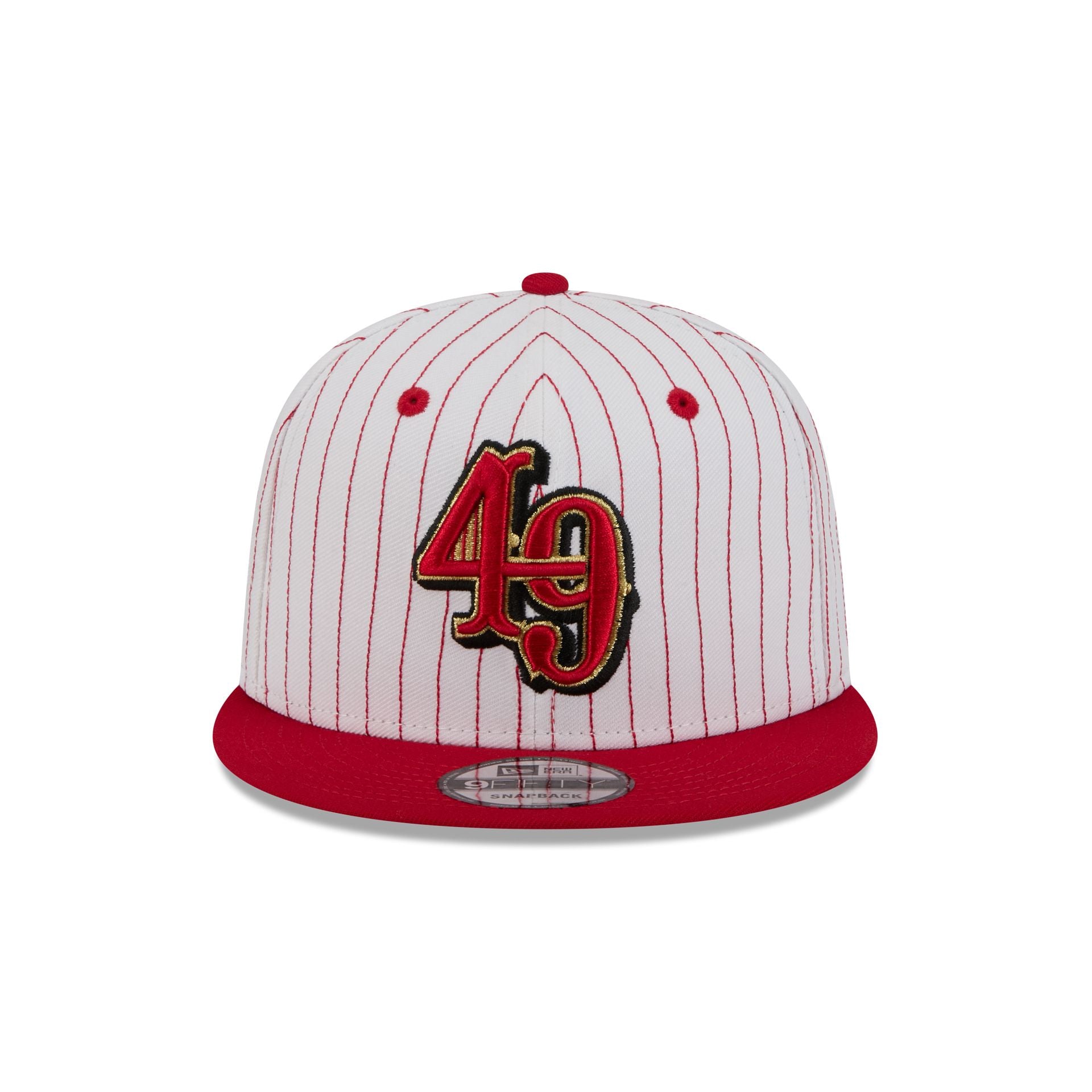 San Francisco 49ers Deceptor Pinstripe 9FIFTY Snapback Hat - Image 2