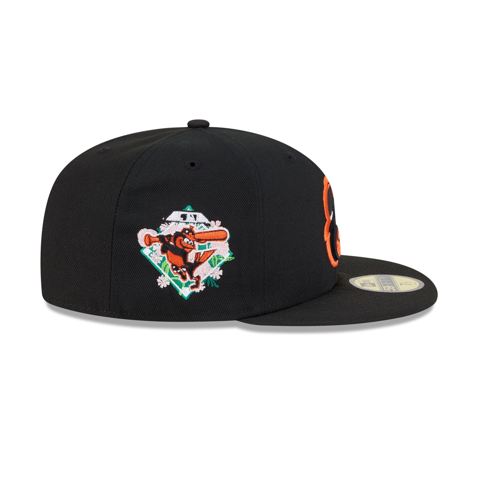 Baltimore Orioles Floral Undervisor 59FIFTY Fitted Hat - Image 4