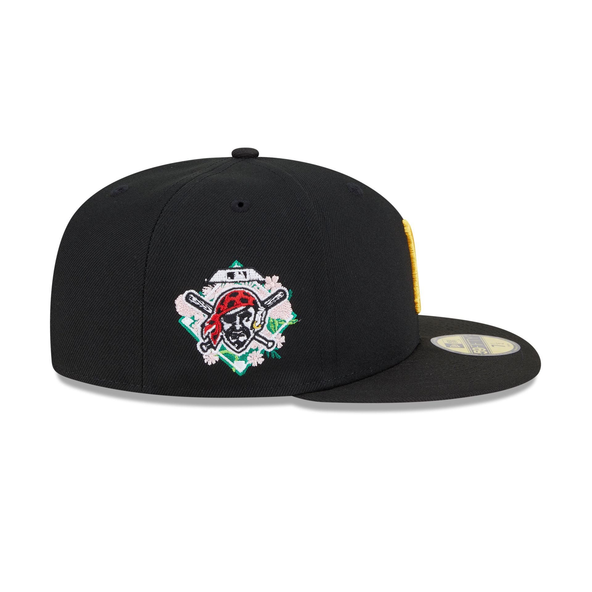 Pittsburgh Pirates Floral Undervisor 59FIFTY Fitted Hat - Image 4