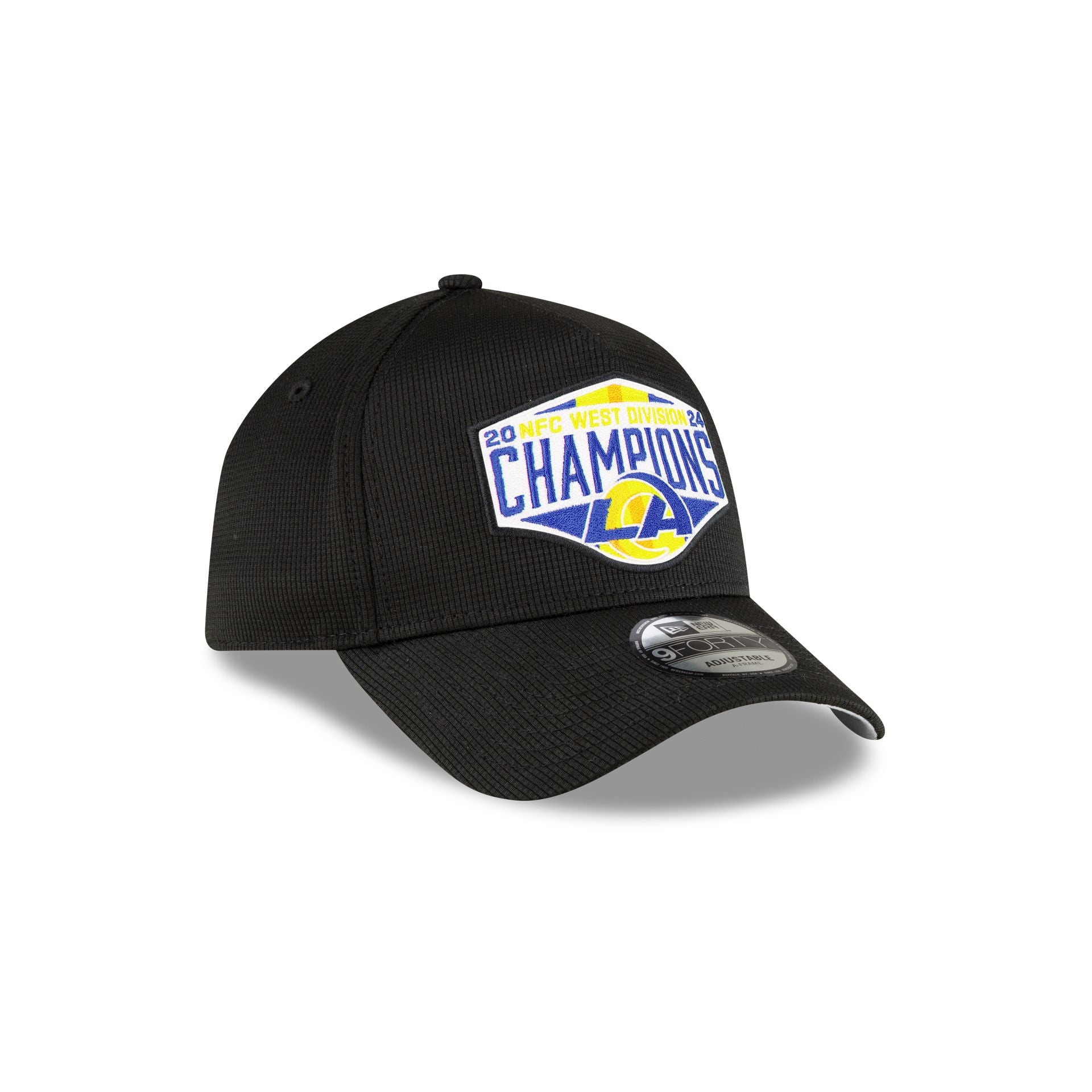 Los Angeles Rams 2024 Division Champion Locker Room 9FORTY A-Frame Snapback Hat - Image 3