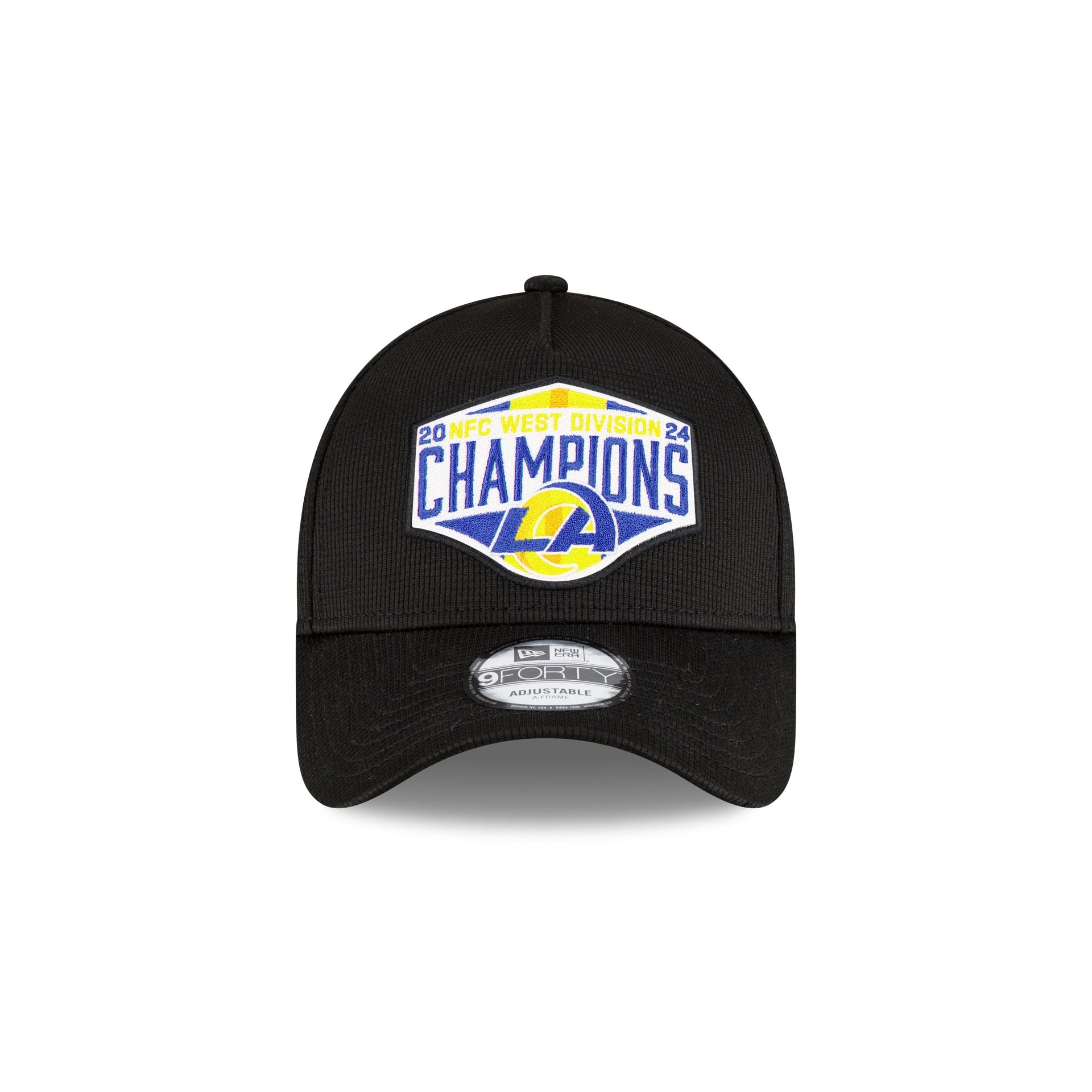 Los Angeles Rams 2024 Division Champion Locker Room 9FORTY A-Frame Snapback Hat - Image 2