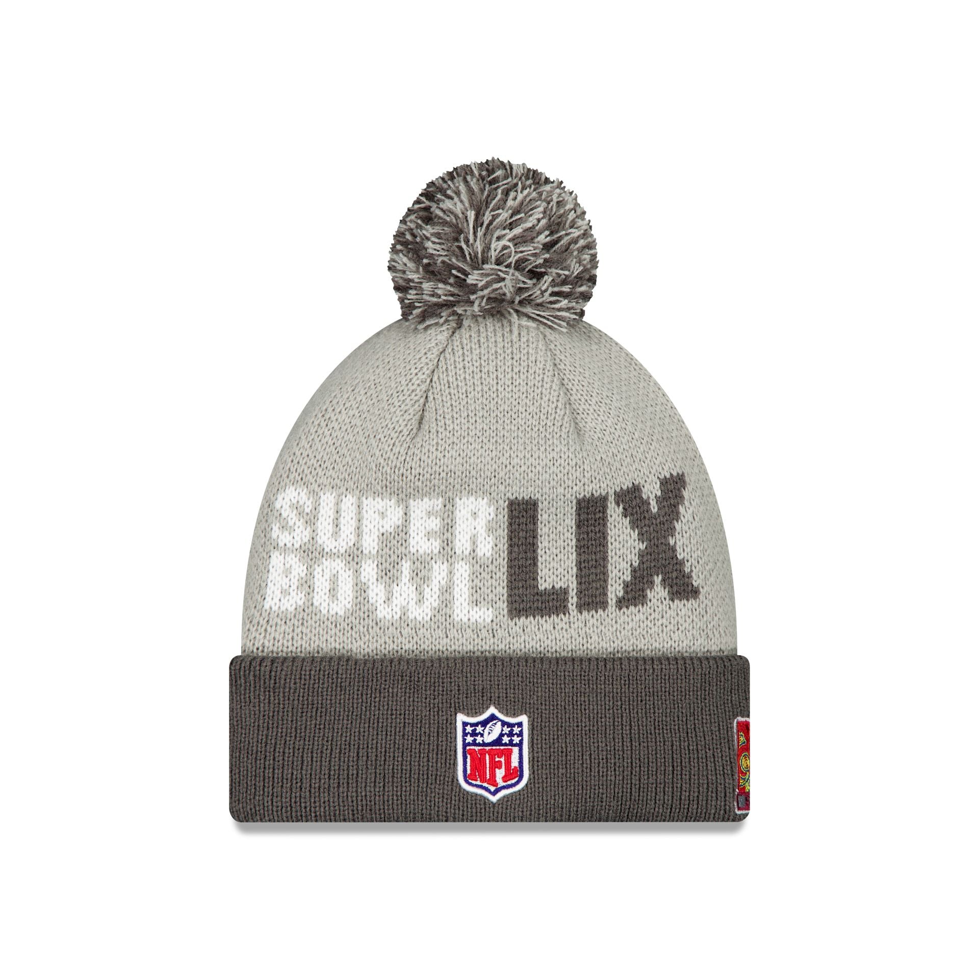 Kansas City Chiefs Super Bowl LIX Sideline Pom Knit Hat - Image 2