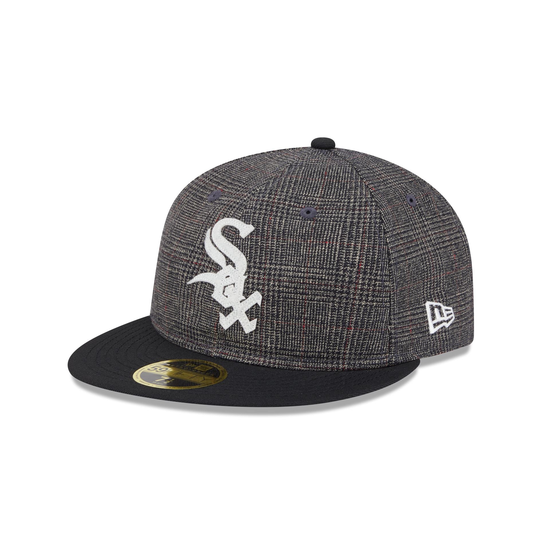 Chicago White Sox Plaid Retro Crown 59FIFTY Fitted Hat